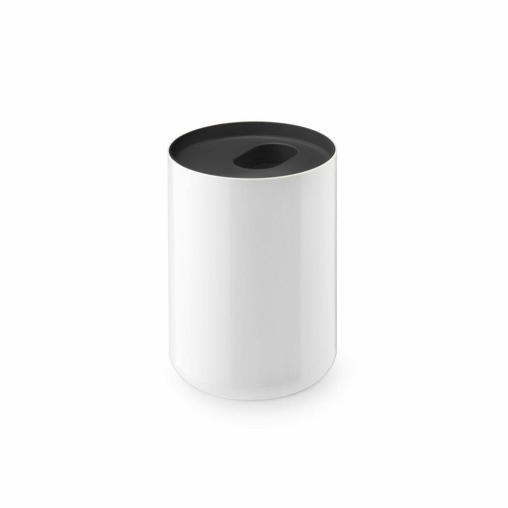 Depot4Design Mülleimer Lunar Weiß / Schwarz