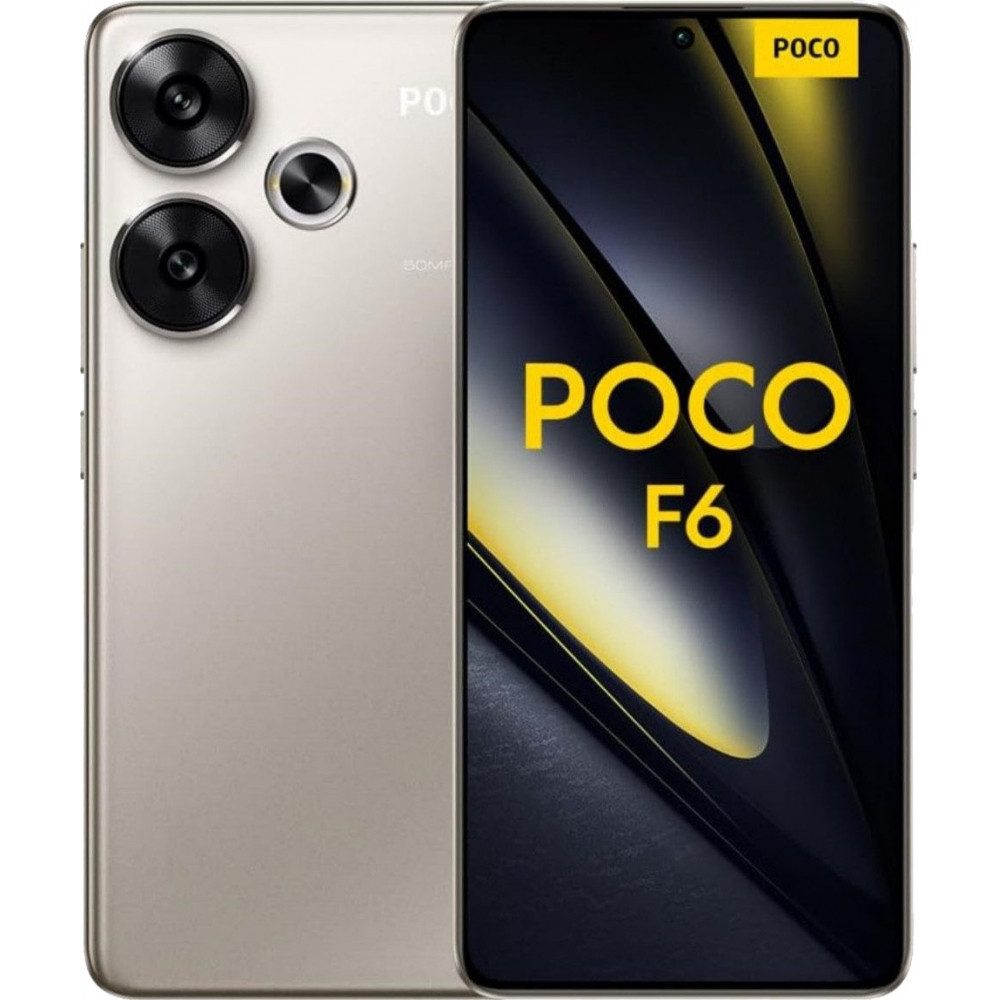Xiaomi Poco F6 5G 512 GB / 12 GB - Smartphone - titanium Smartphone (6,67 Zoll)