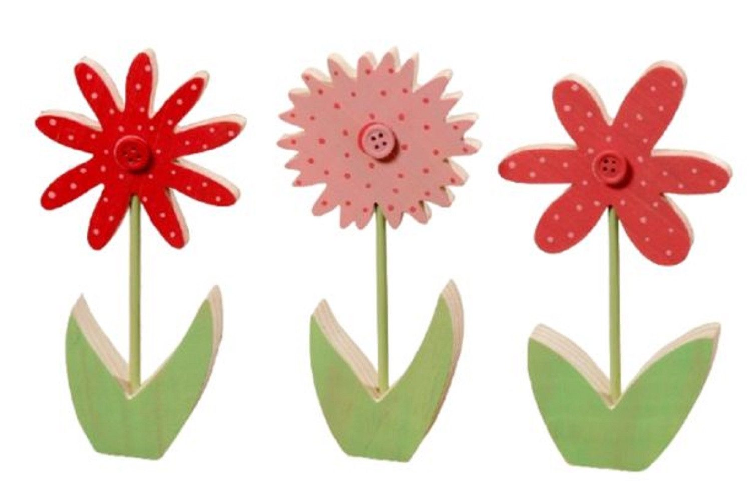 BOLTZE GRUPPE GmbH Dekoobjekt Dekoaufsteller Blume 3 Ausfürungen H. 13 cm Stückpreis