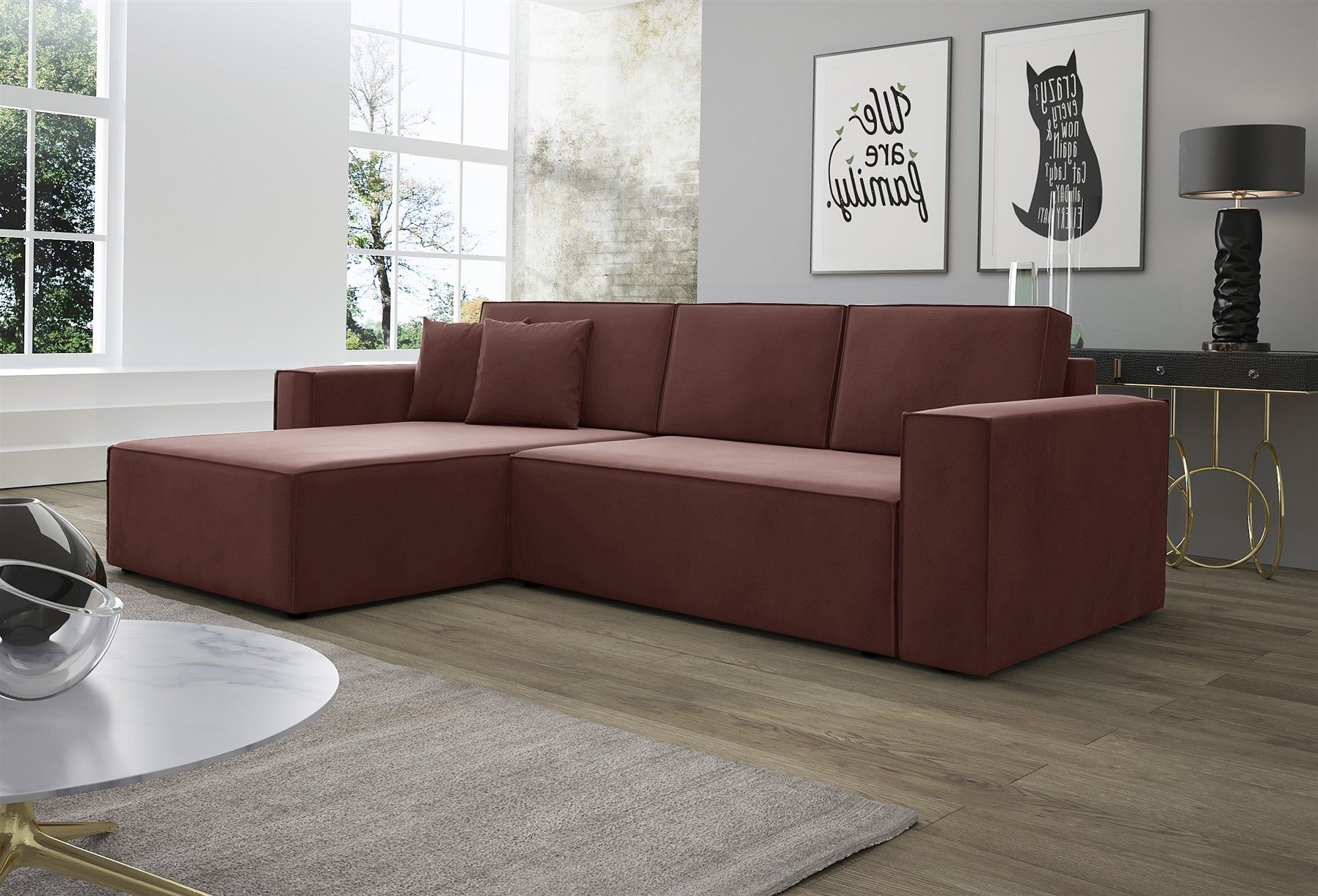 Fun Möbel Ecksofa Ecksofa Schlafsofa Sofa günstig online kaufen
