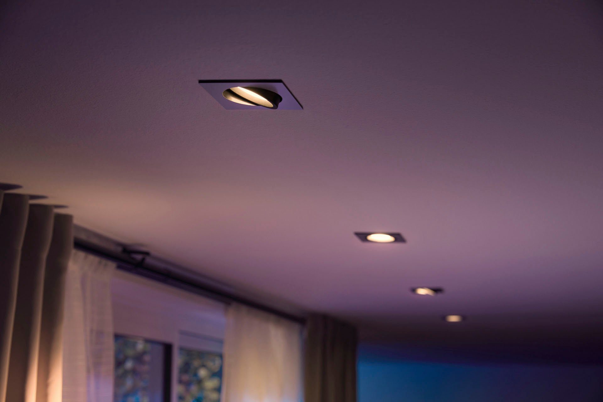 Flutlichtstrahler LED Leuchtmittel wechselbar, Farbwechsler Philips Hue Dimmfunktion, Centura,