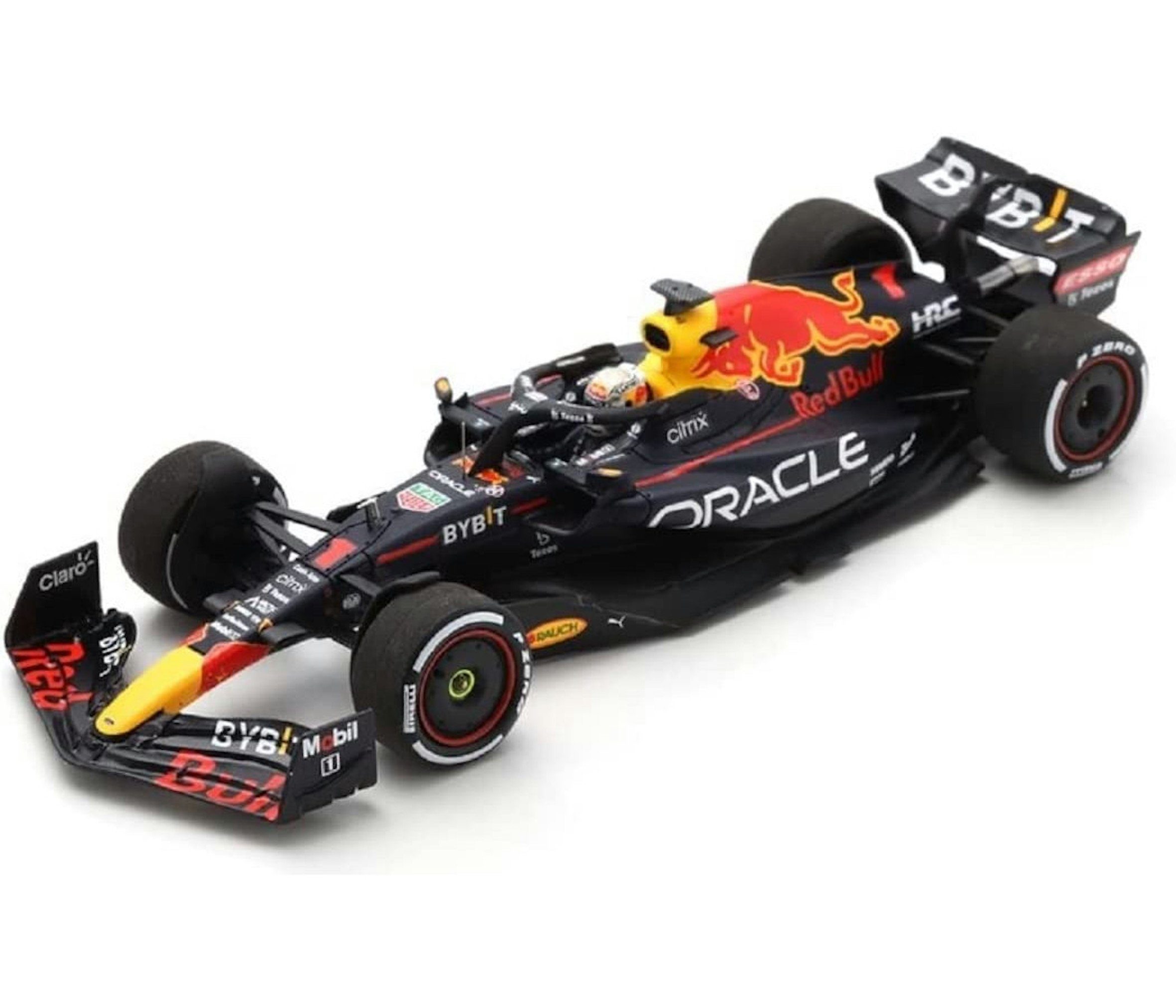 Bburago Modellauto Red Bull Racing F1 RB18 Verstappen #1, Maßstab 1:43, in Sammler-Acrylbox
