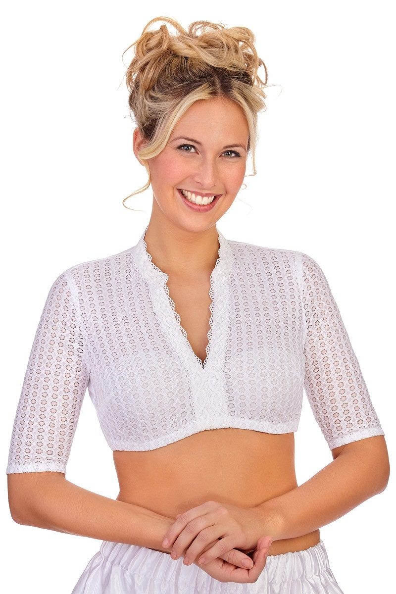 Dirndlbluse Dirndlbluse - HENRIETTE-LINDA 2 - weiß