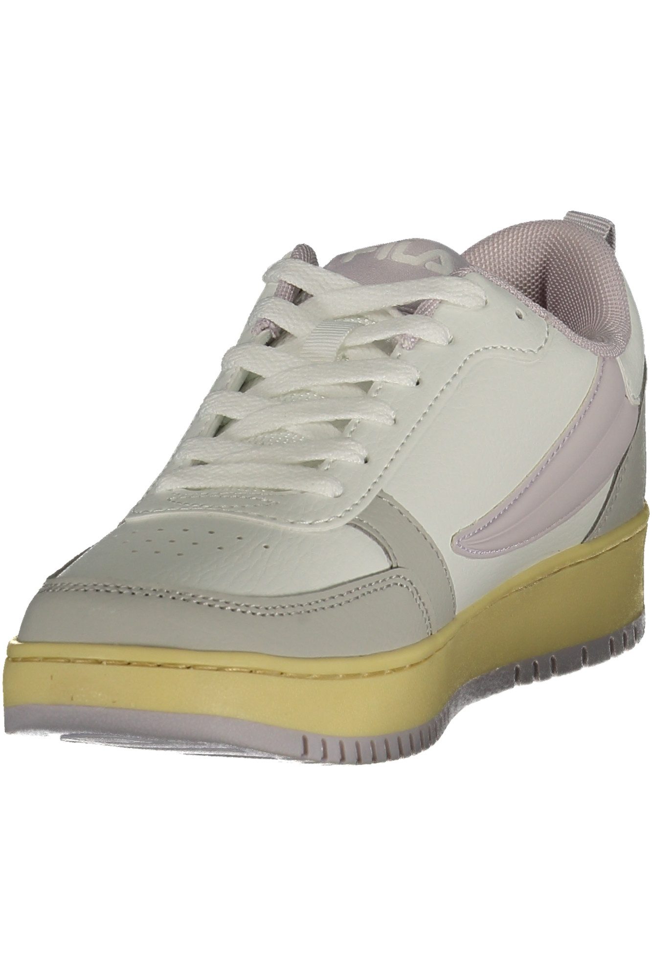 Fila Sneaker Weißer Damen Sportschuh mit Flieder-Details und