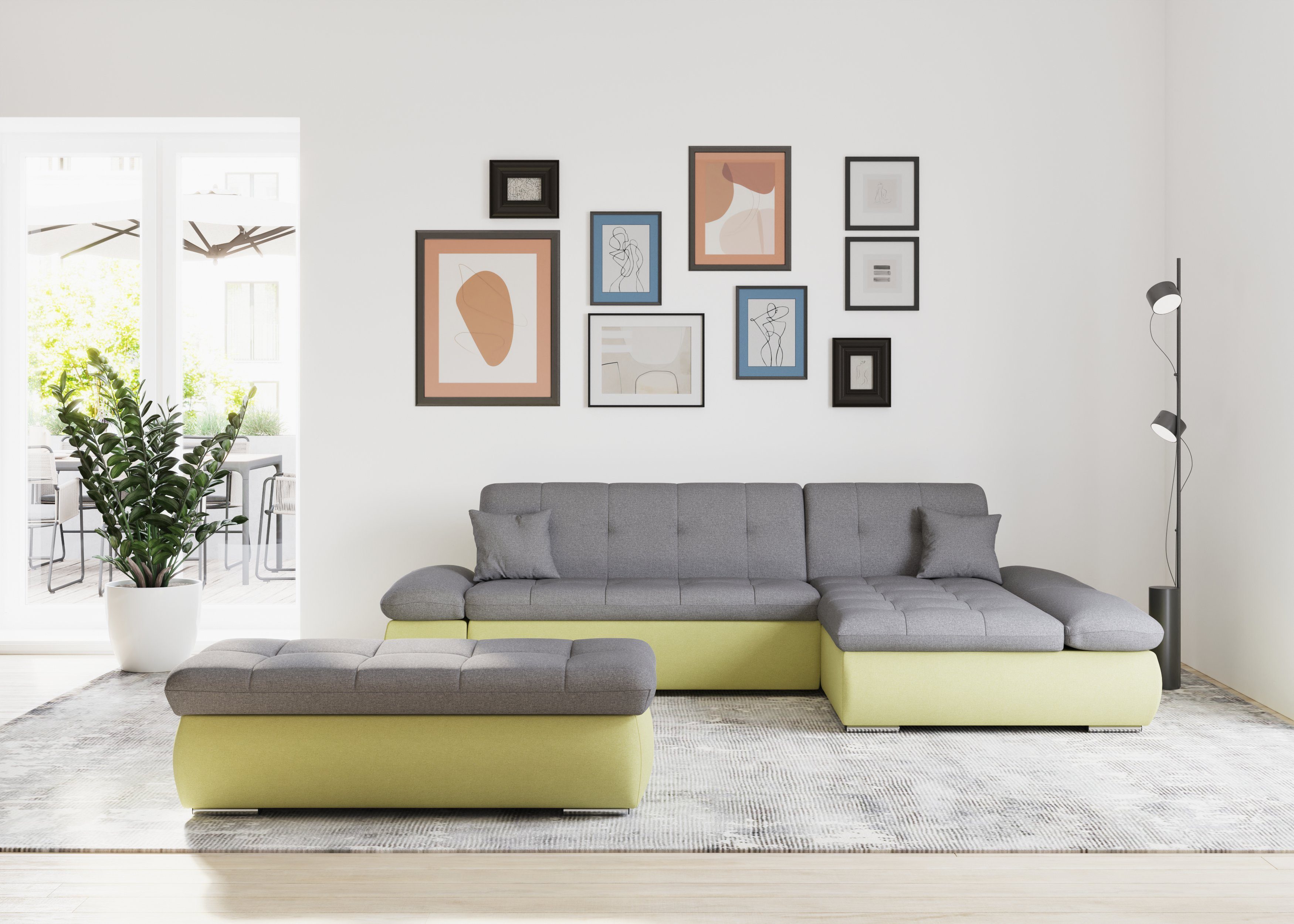 DOMO collection Ecksofa Moric, L-Form, XXL-Sofa günstig online kaufen