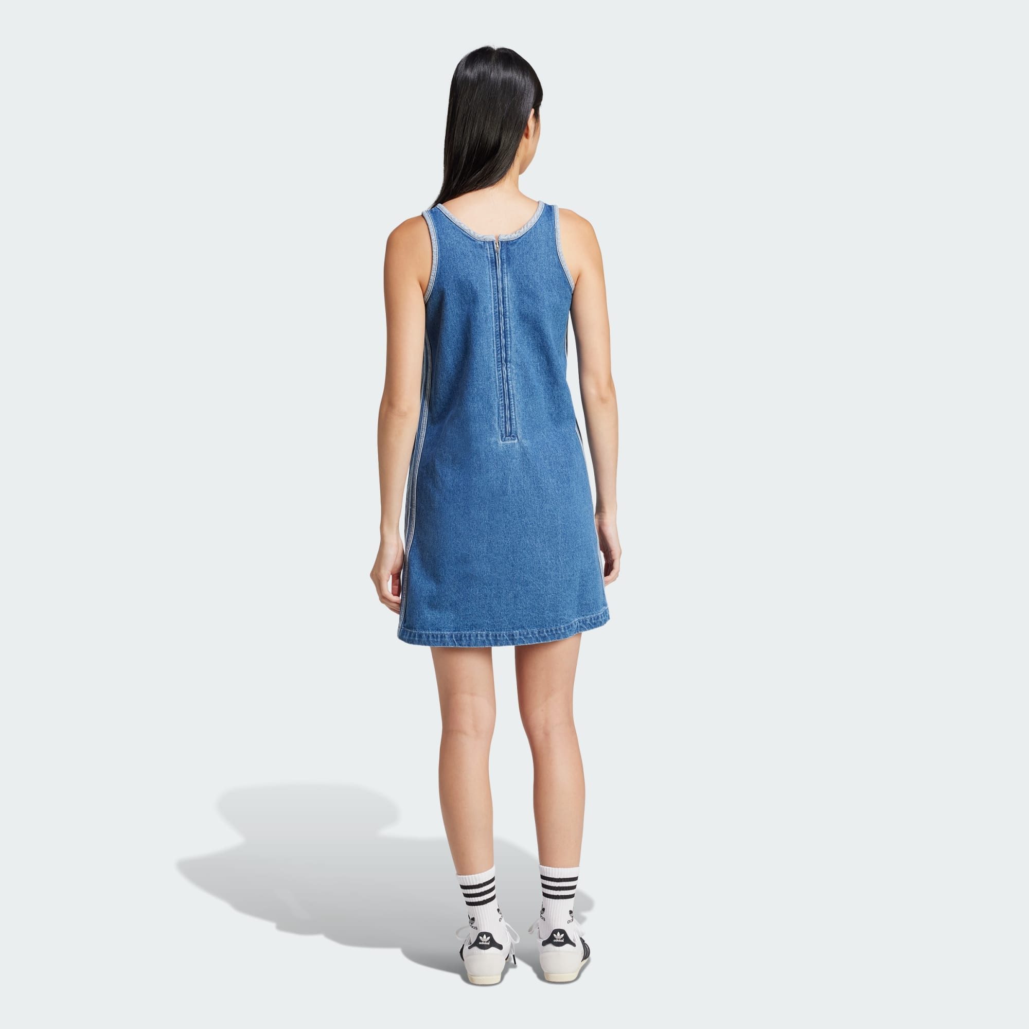 adidas Originals Midikleid ADICOLOR DENIM 3-STREIFEN günstig online kaufen