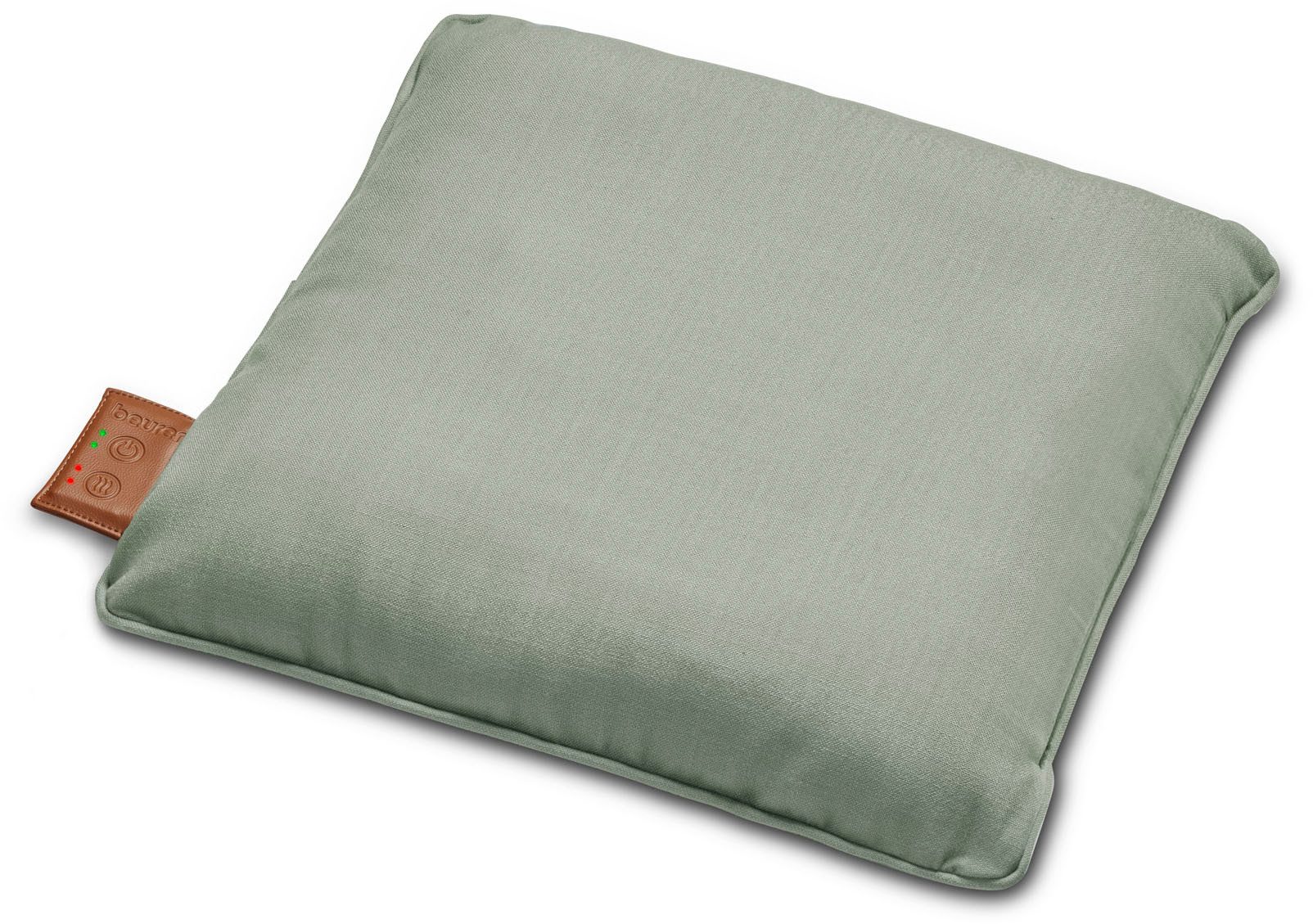 BEURER Shiatsu-Massagekissen MG 139, zuschaltbare Wärmefunktion mit 2 Temperaturstufen, Akkubetrieben mit Abschaltautomatik, 40 x 40cm