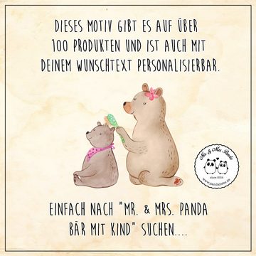 Mr. & Mrs. Panda Handtuch Bär Kind - Blau Pastell - Geschenk, Vorbild, Schwester, Gästetuch, Va, (1-St), Kreative Sprüche