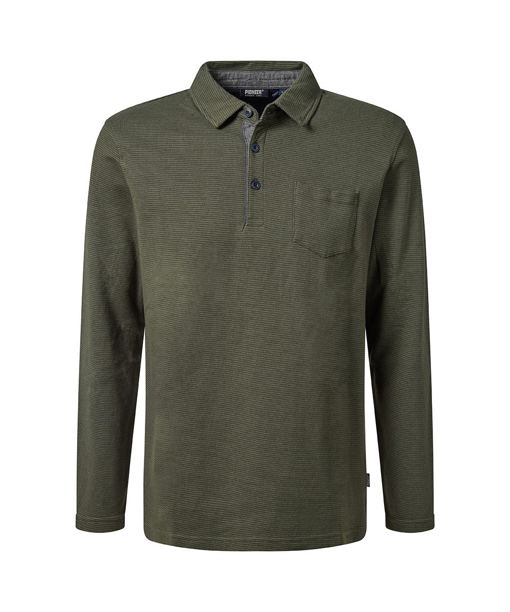 Pioneer Authentic Jeans Poloshirt Poloshirt yd stripe mit Brusttasche