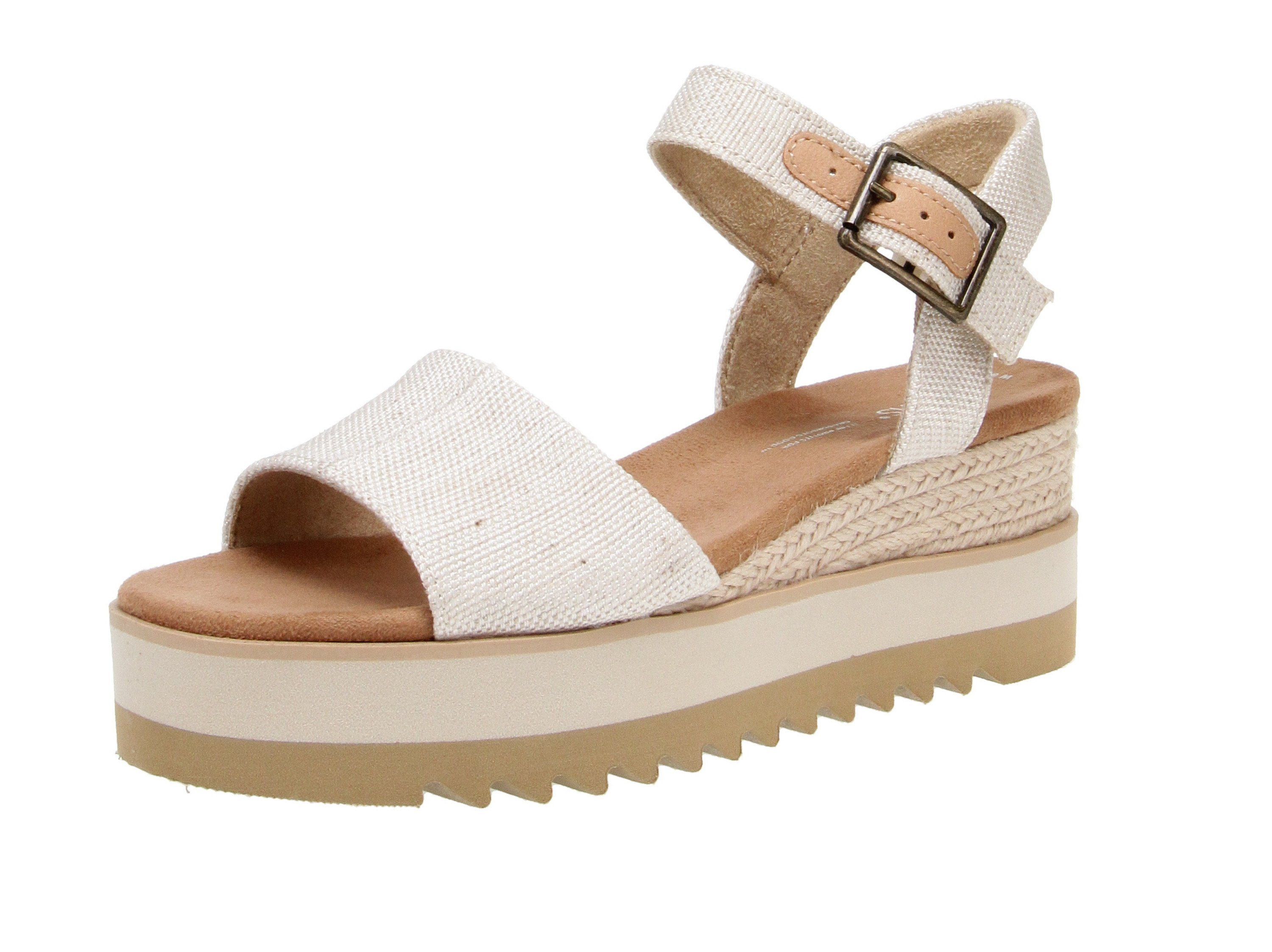 TOMS Toms 10017908 Diana - Damen Schuhe Sandaletten - Natural Sandale