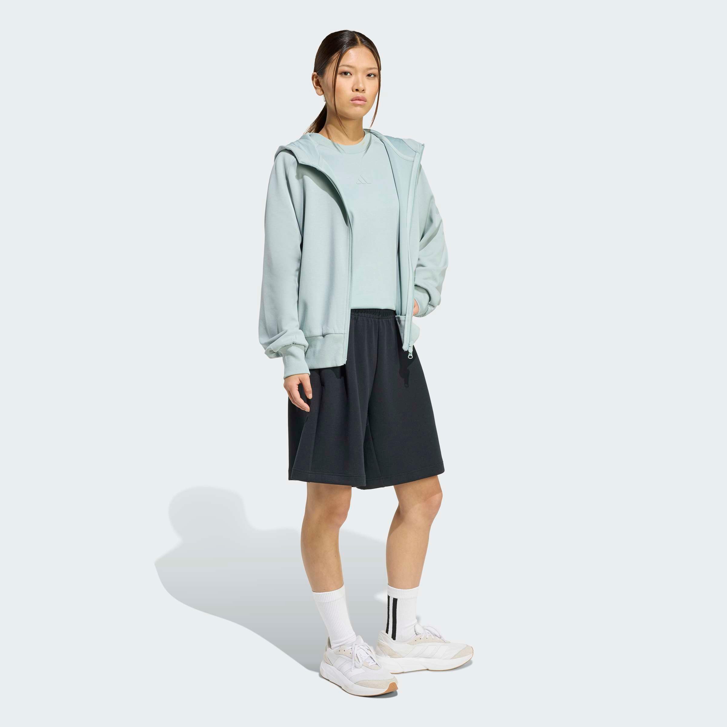 adidas Sportswear Kapuzensweatshirt SOFT LUX, REISSVERSCHLUSS