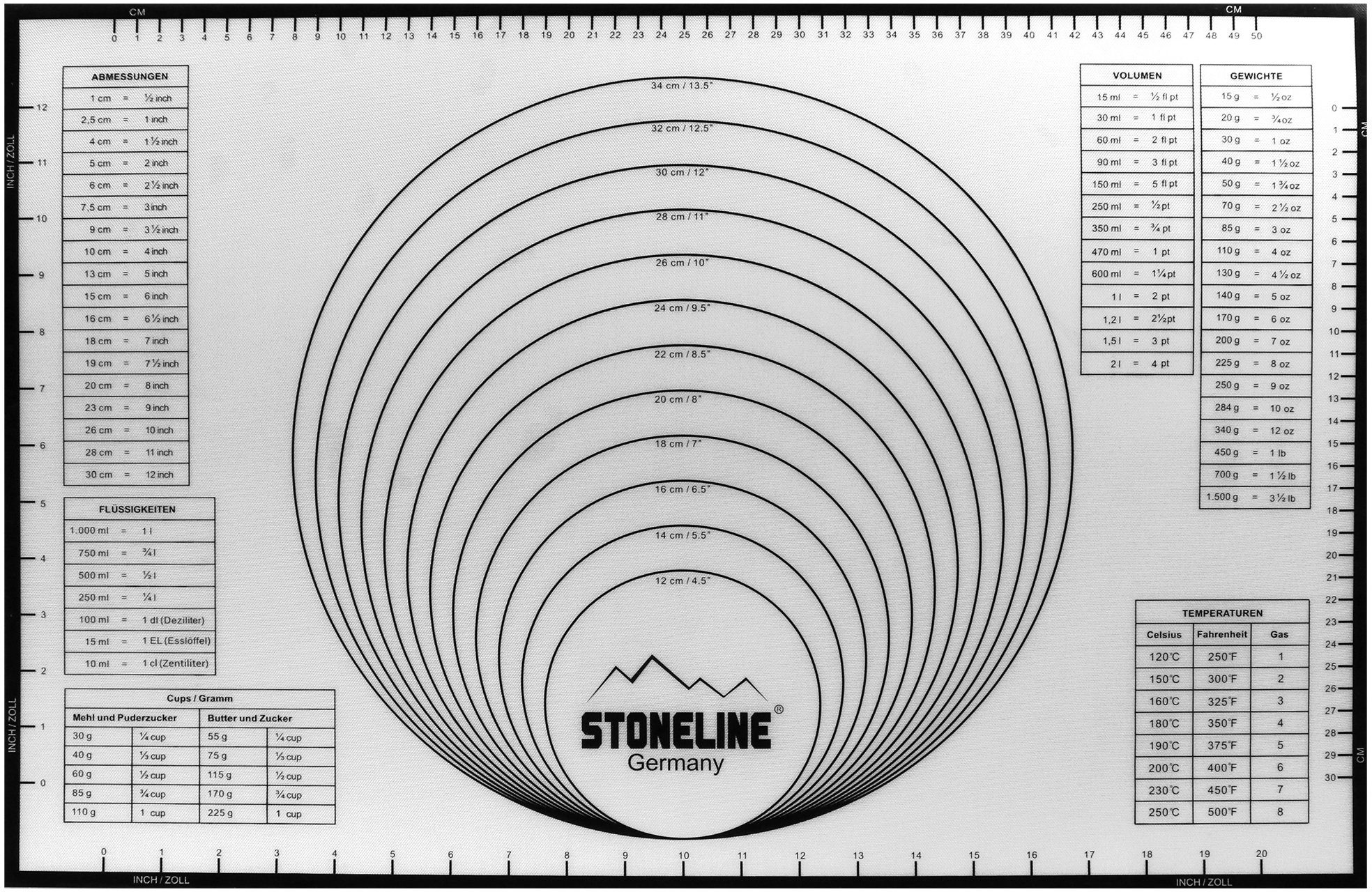 STONELINE Backmatte 2in1, Silikon (1-tlg), handelsüblichen Backbleche geeignet