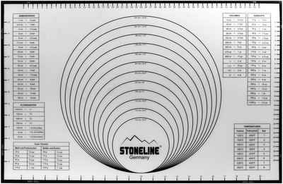 STONELINE Backmatte 2in1, Silikon (1-tlg), handelsüblichen Backbleche geeignet