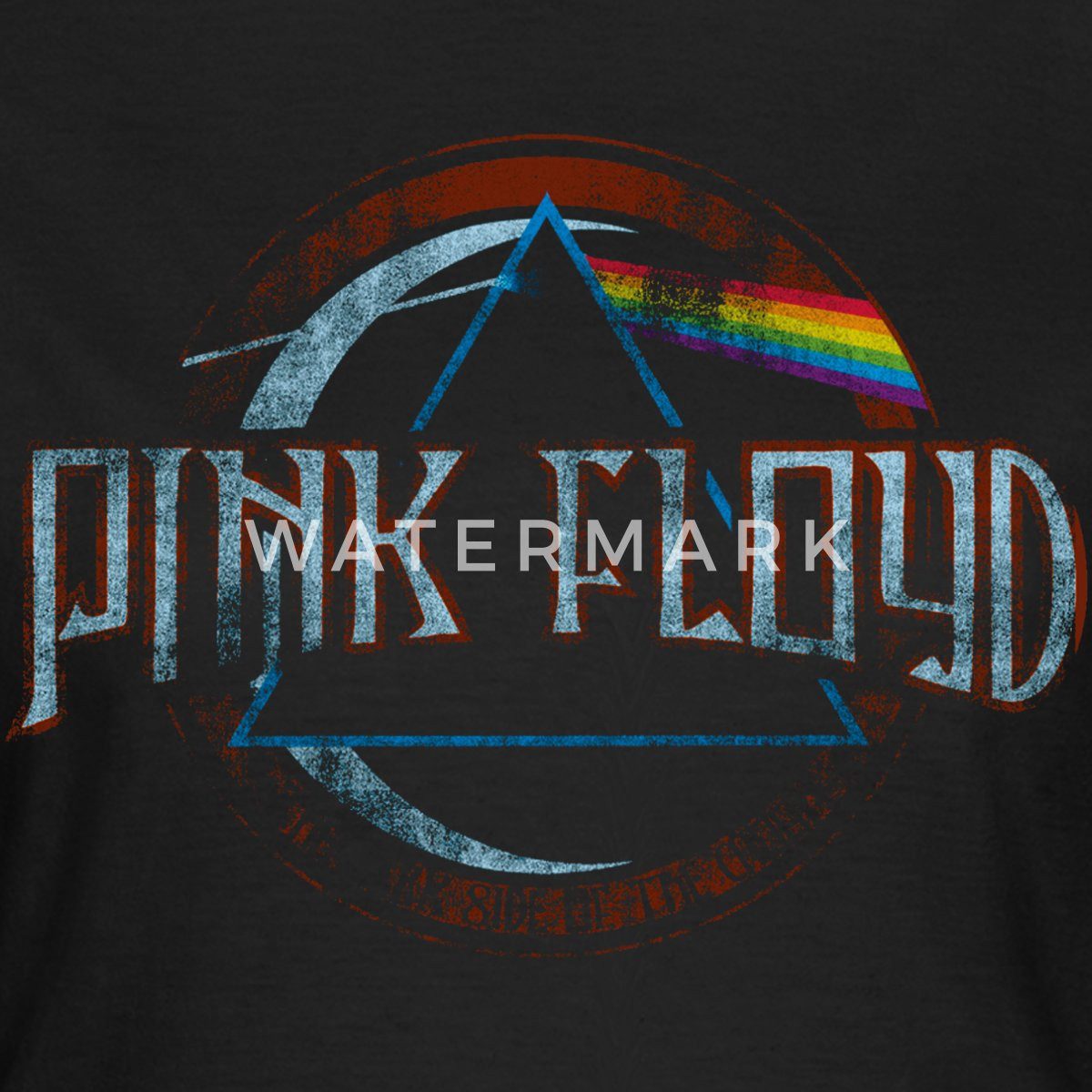 Spreadshirt T-Shirt Pink Floyd Prism Logo Frauen T-Shirt (1-tlg) Slim Fit, fällt klein aus