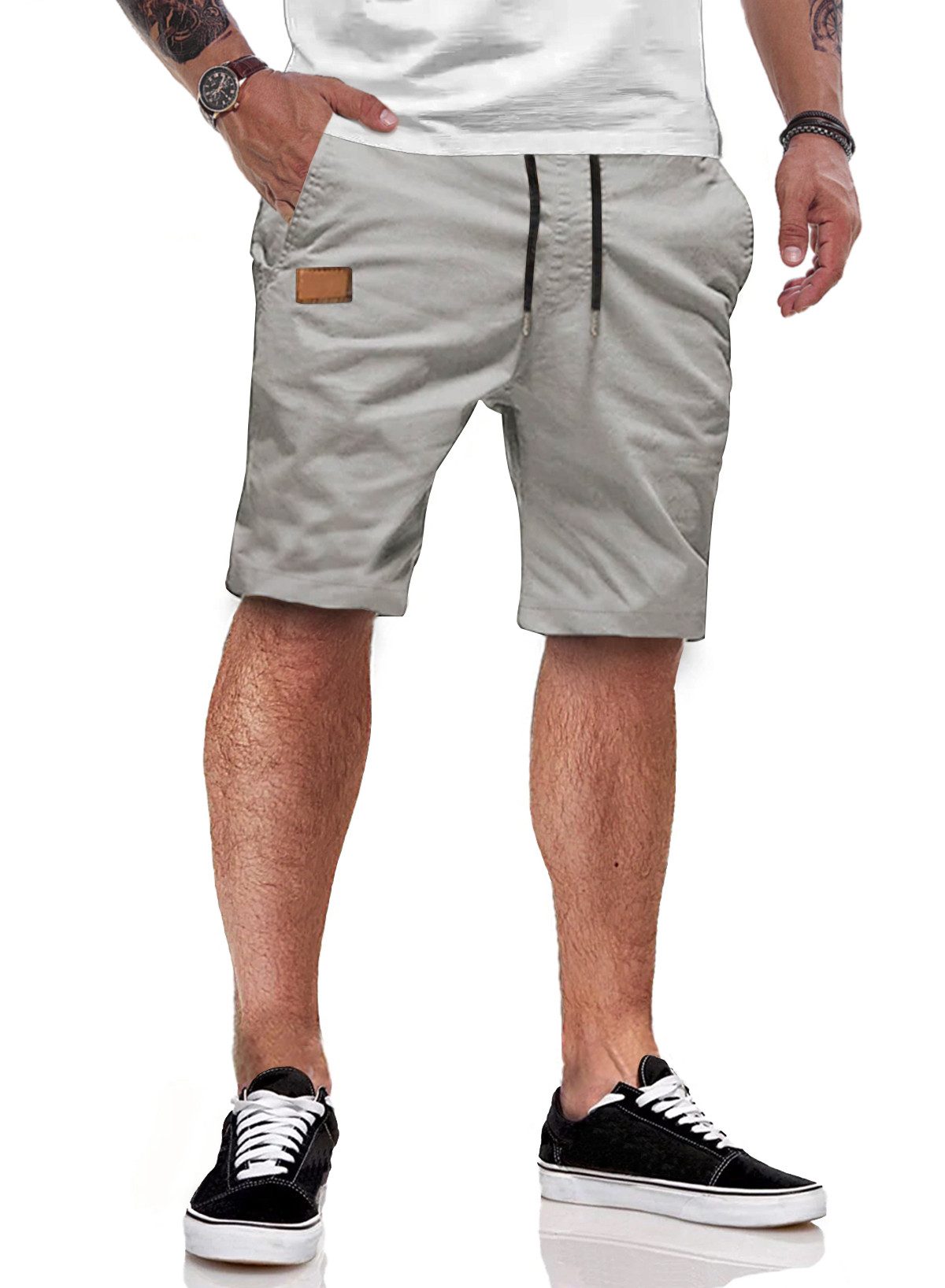 JMIERR Chinoshorts Kurze Брюки Herren Shorts Herren Sommer Baumwolle (shorts) in Unifarbe