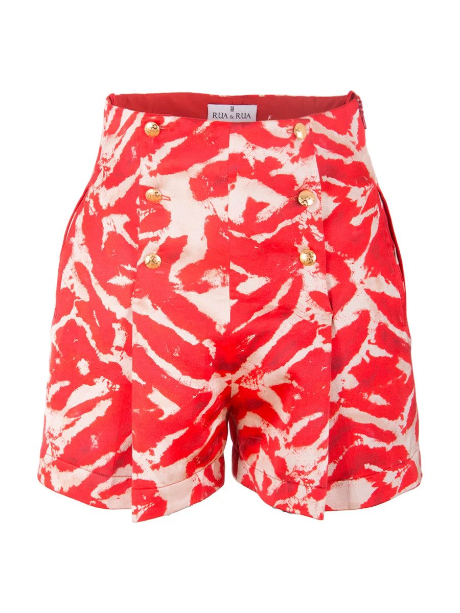 RUA & RUA Shorts Abstrakt-Print Hoch Taillierte Kurze Hose mit weitem Bein. € 190,00, (€ 190,00 pro 1 Stk).