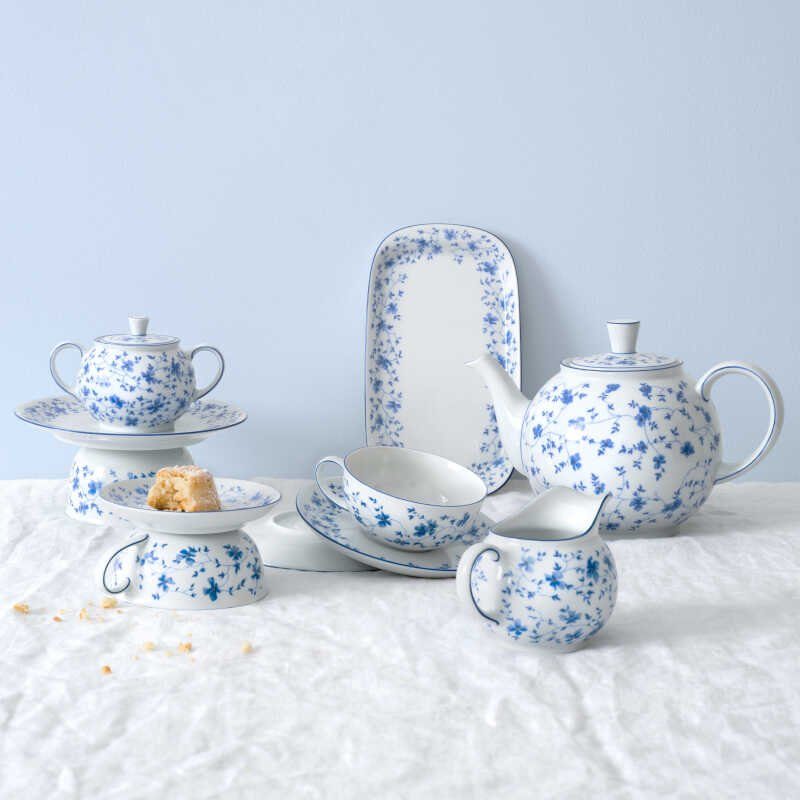 Rosenthal Becher Form 1382 Blaublüten, Porzellan