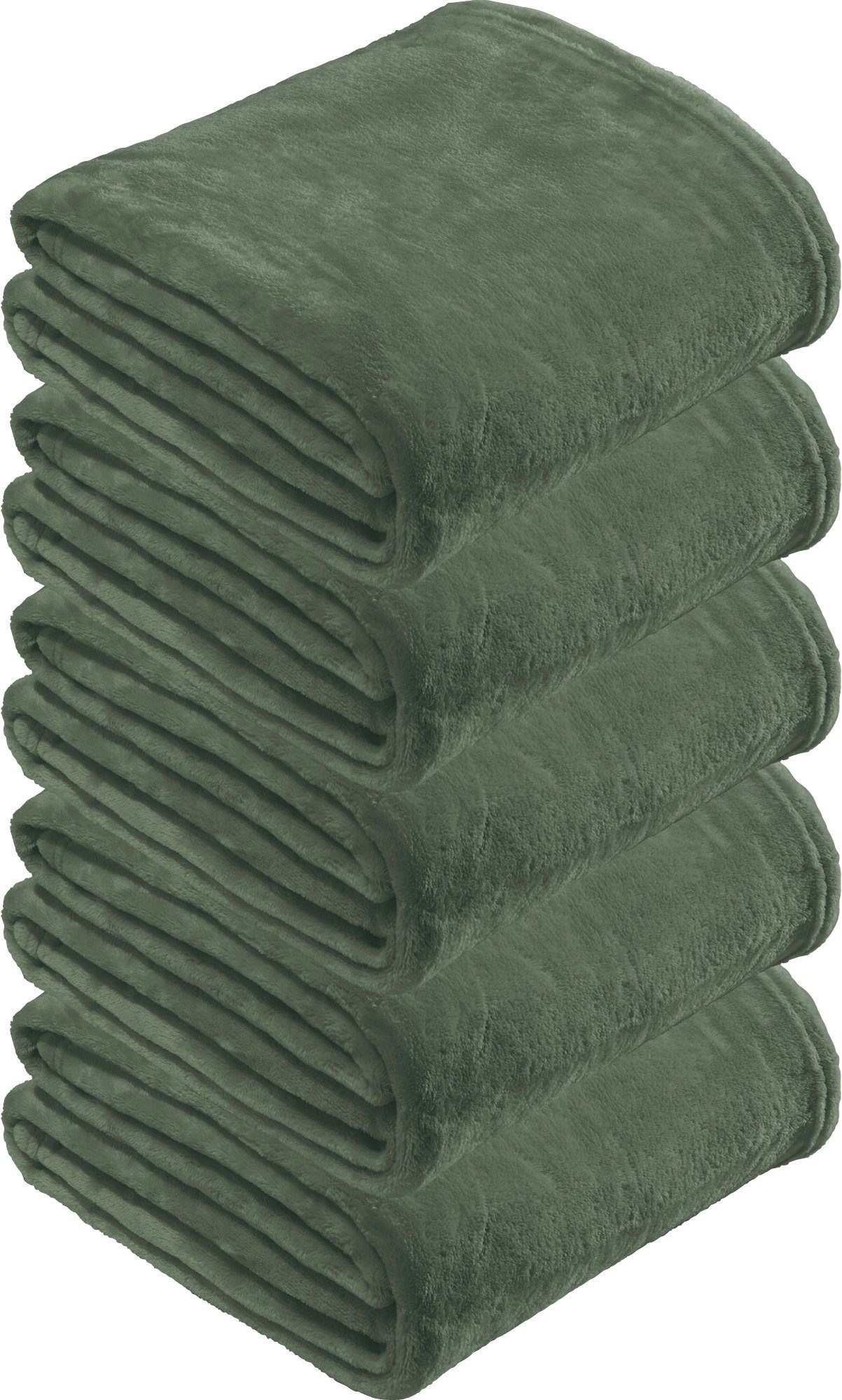 Wohndecke Wohndecke 5er-Pack "Amarillo", REDBEST, Fleece Uni
