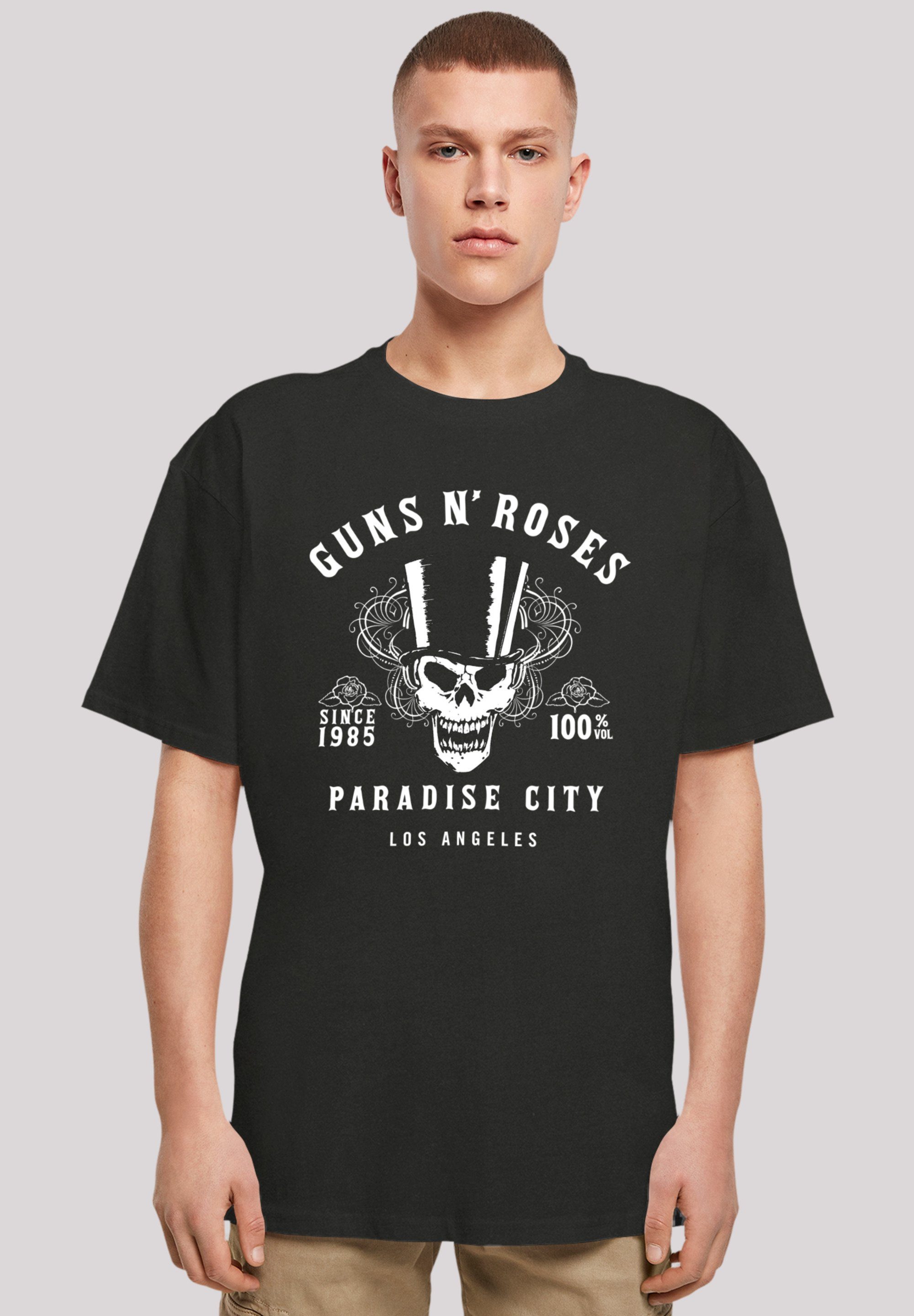 F4NT4STIC T-Shirt Guns 'n' Roses Whiskey Label Rock Band Premium Qualität,  Offiziell lizenziertes Guns 'n' Roses T-Shirt