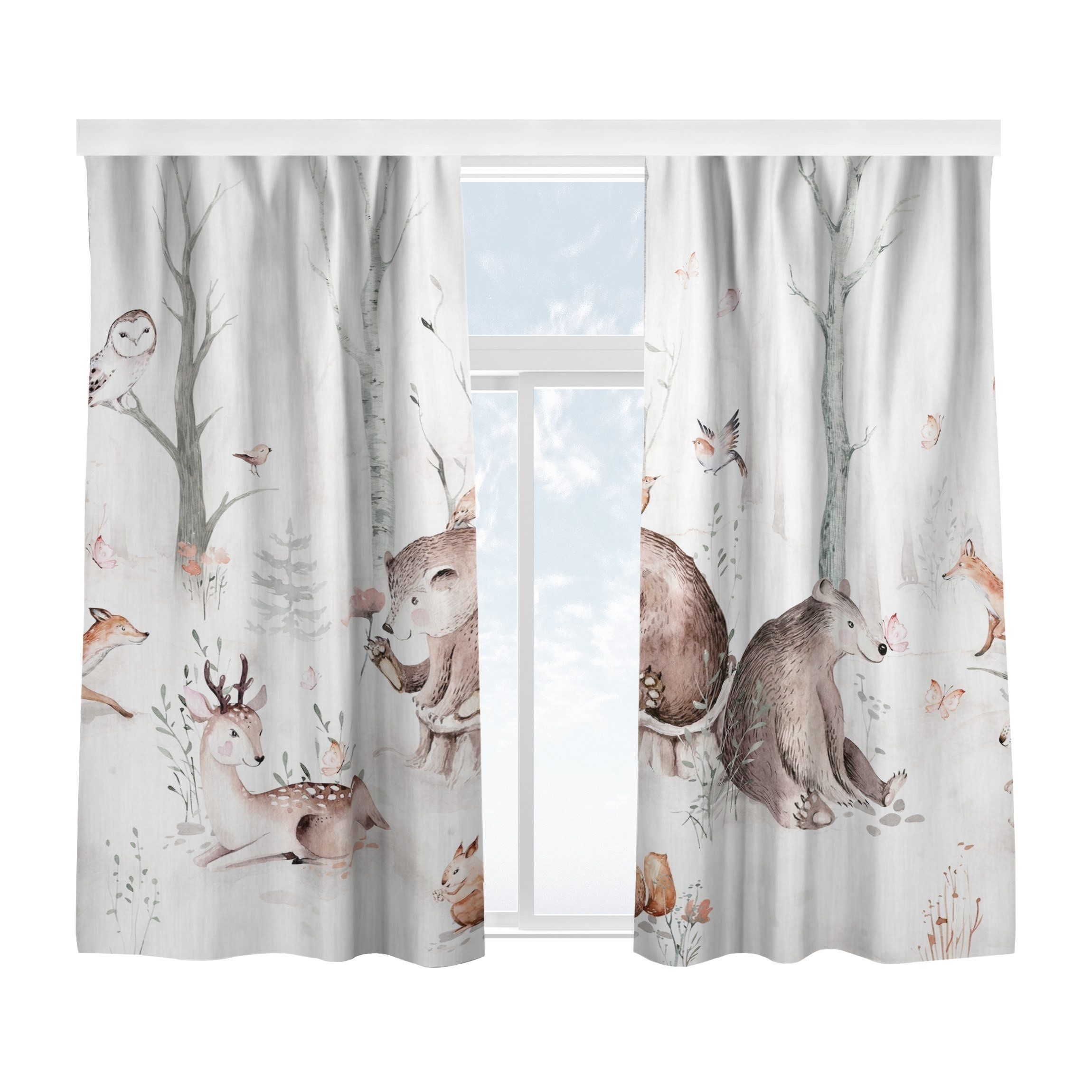 Bilderdepot24 Vorhang Gardine Natur Tiere Muster günstig online kaufen