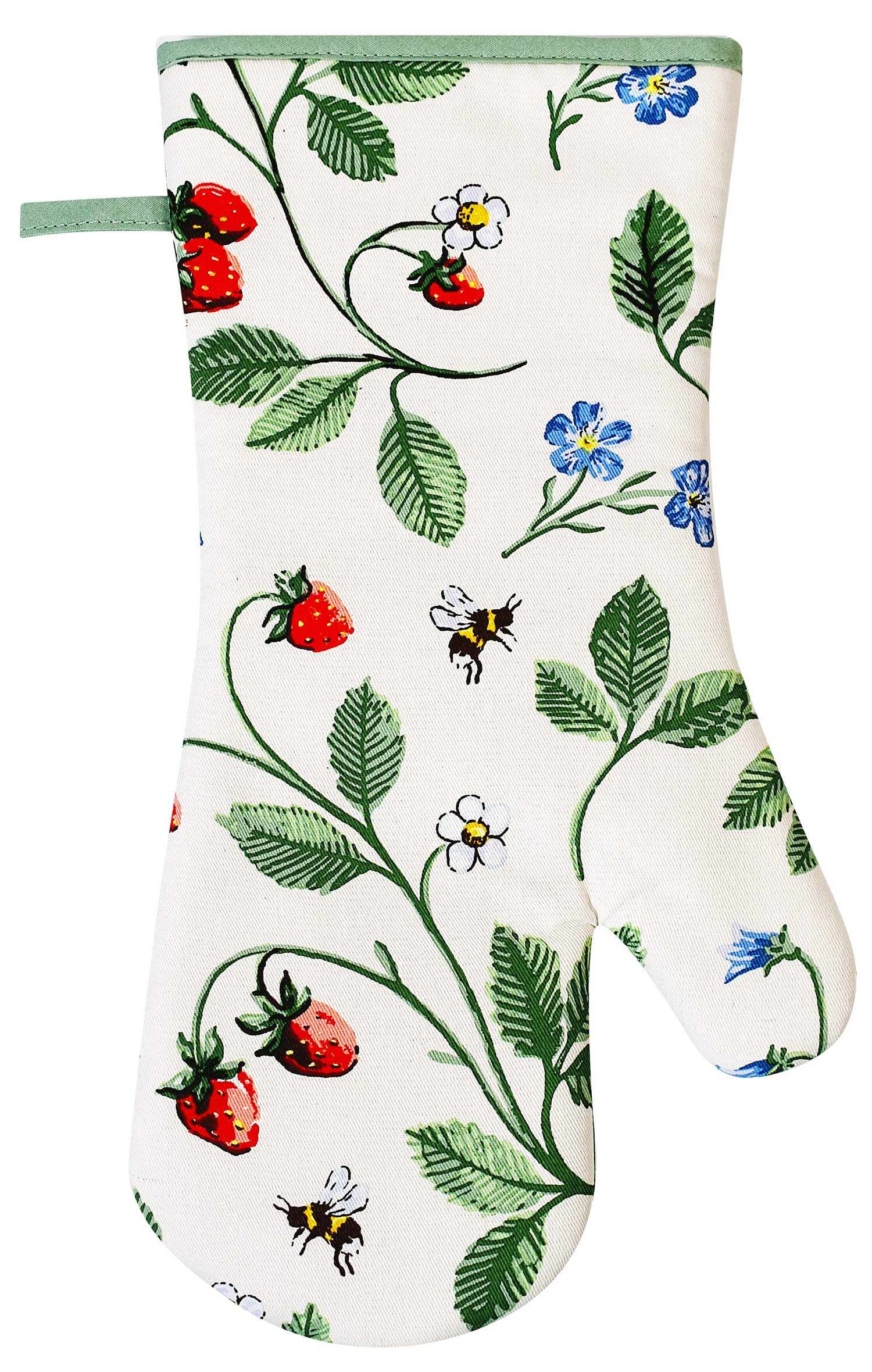 Ulster Weavers Topfhandschuhe Strawberry Patch, (1-tlg., 1-teilig), 1-tlg., bestehend aus 1x Ofenhandschuh, wattiert, Größe: ca.20x37 cm