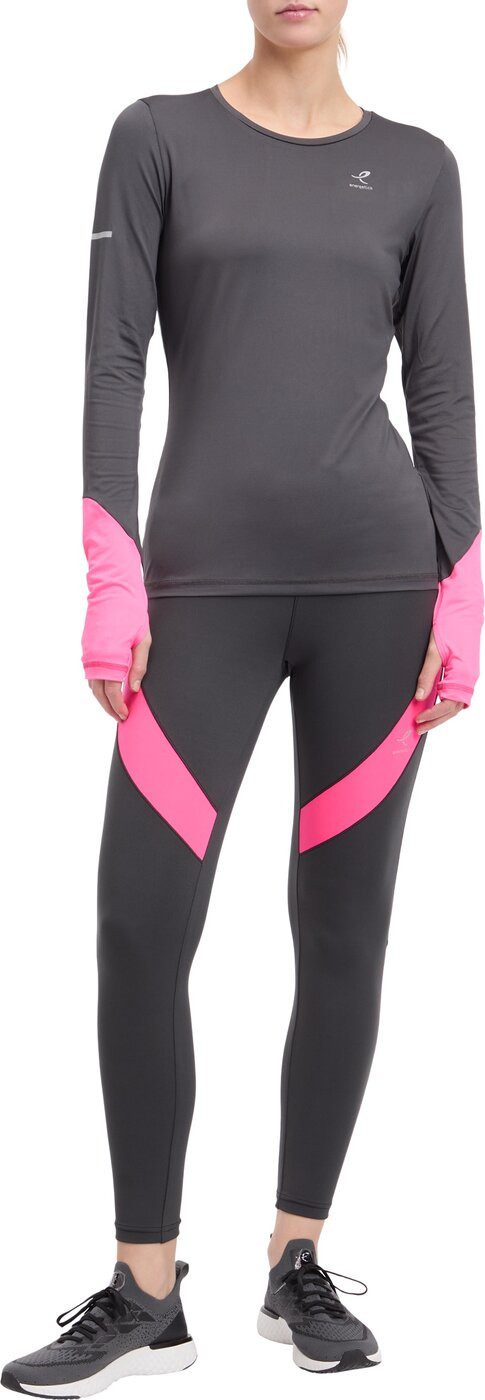 Energetics Laufjacke Da.-Langarmshirt Stevie LS W ANTHRACITE/PINK