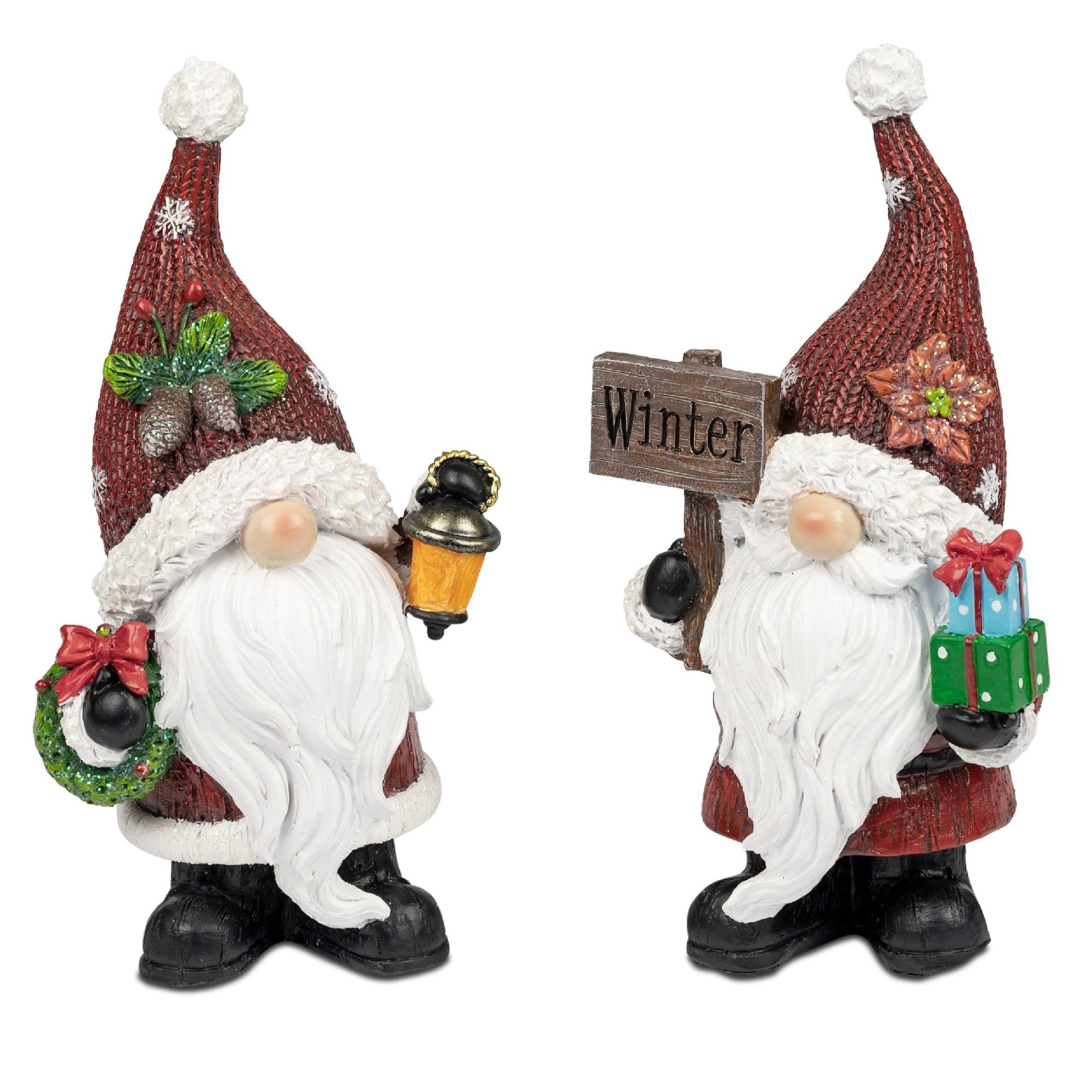 formano Dekofigur Winterzeit, Farbe: Rot, Motiv: Wichtel