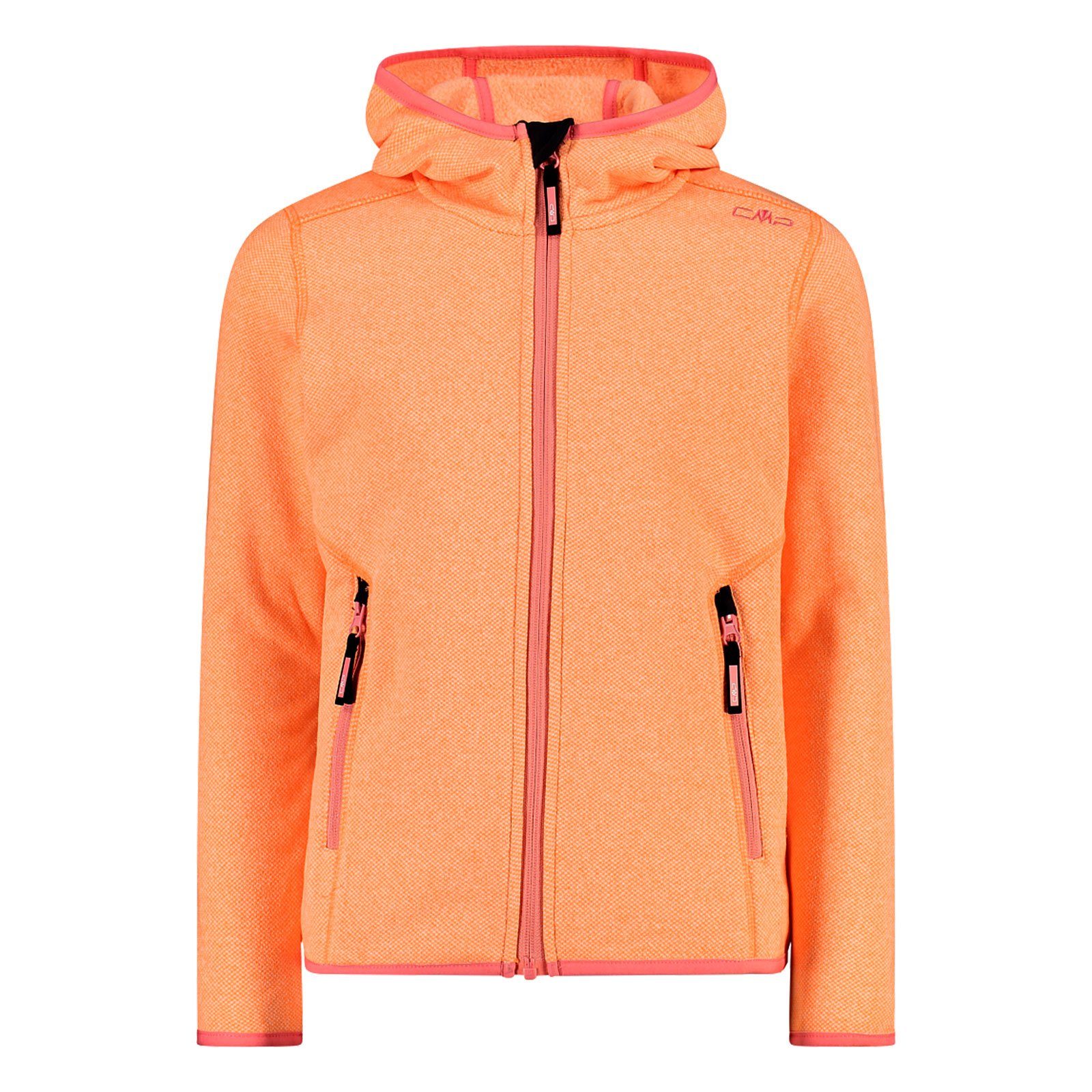 / Kapuze Fix Jacket mit Kapuzenstrickjacke G Kid pink 27CP melon Hood CMP