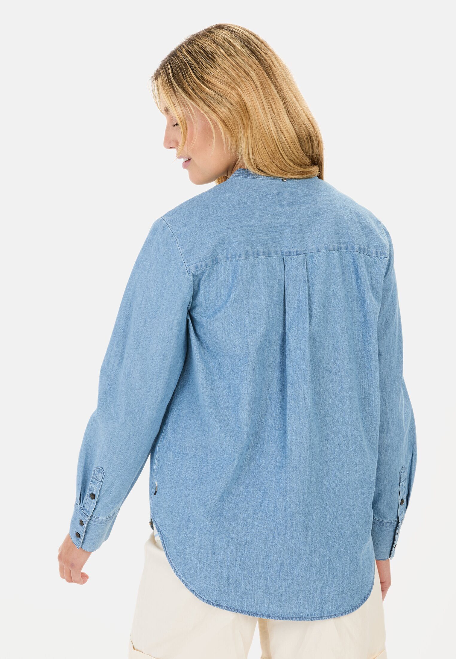 camel active Jeansbluse aus reiner Baumwolle günstig online kaufen