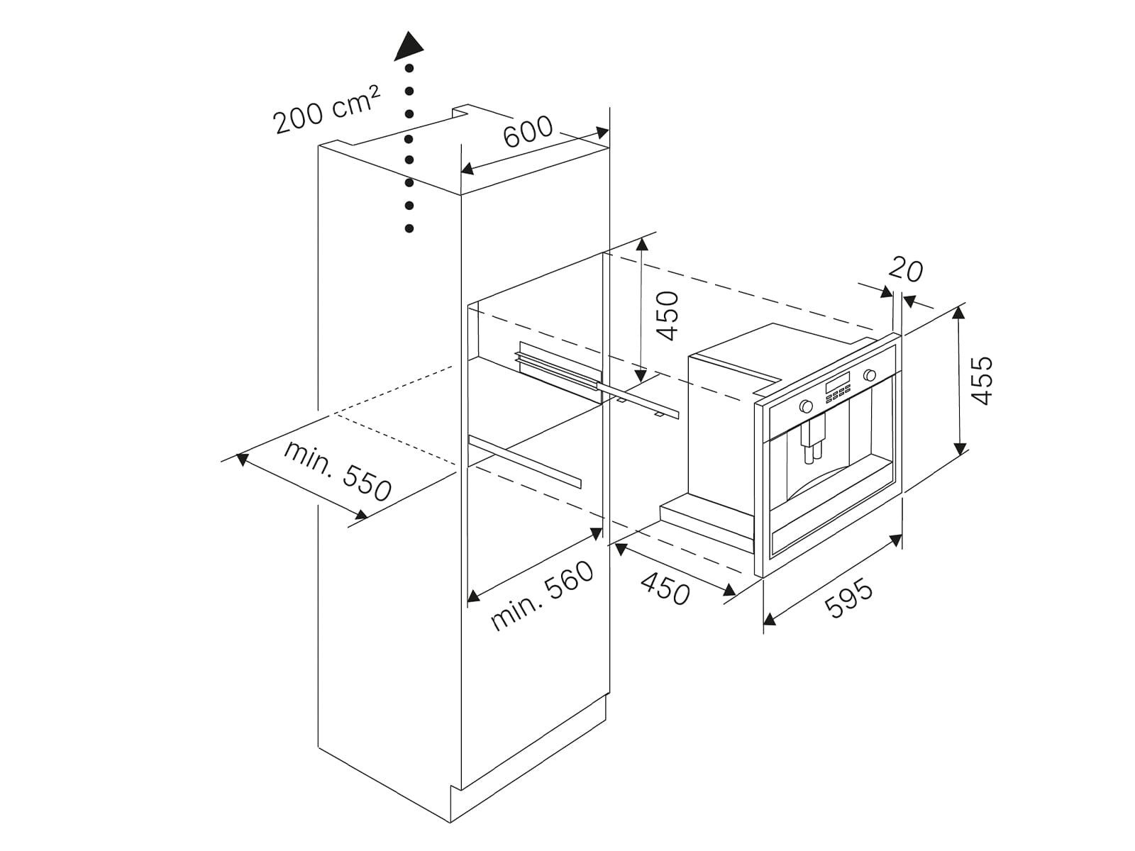 Küppersbusch Einbau-Kaffeevollautomat CKV6800.0S3, Milchaufschäumer,2-Tassen-Funktion