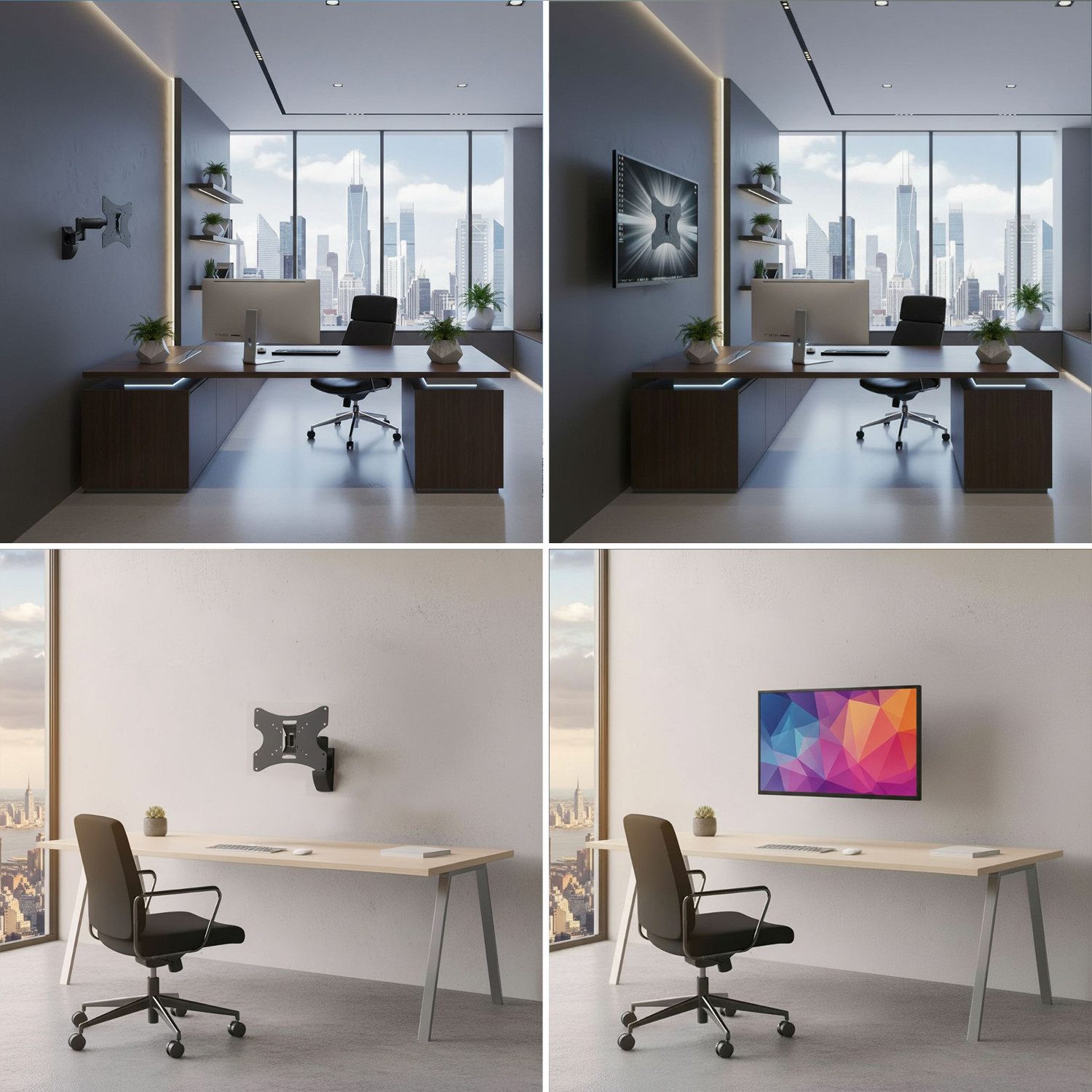 Maclean TV-Wandhalterung MC-503B, (TV Wandhalterung bis 30kg - 13" bis 42" Zoll) – Bild 2 von 5