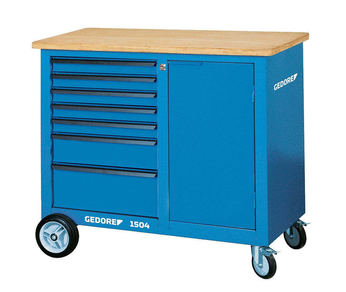 Gedore Ящики для инструментов 1504 0511 Rollwerkbank mit 7 Schubladen