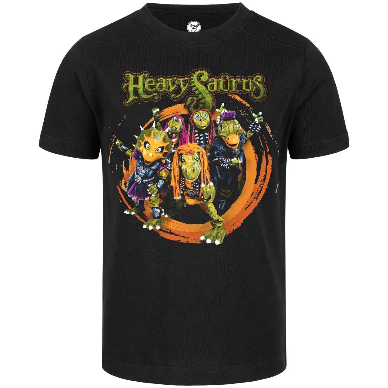 Metal Kids T-Shirt mit Heavysaurus (Rock`n Rarr) Druck für Kinder
