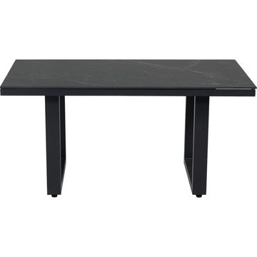Lesli Living Gartentisch Loungetisch hoch anthrazit/schwarz 140x80x67cm
