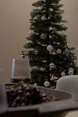 LeGer Home by Lena Gercke Weihnachtsbaumkugel Lihn, Christbaumschmuck aus Glas, mit Pünktchenregen, Ø ca. 8 cm (3 St), Weihnachtsdeko, Christbaumkugeln, mundgeblasen & handdekoriert