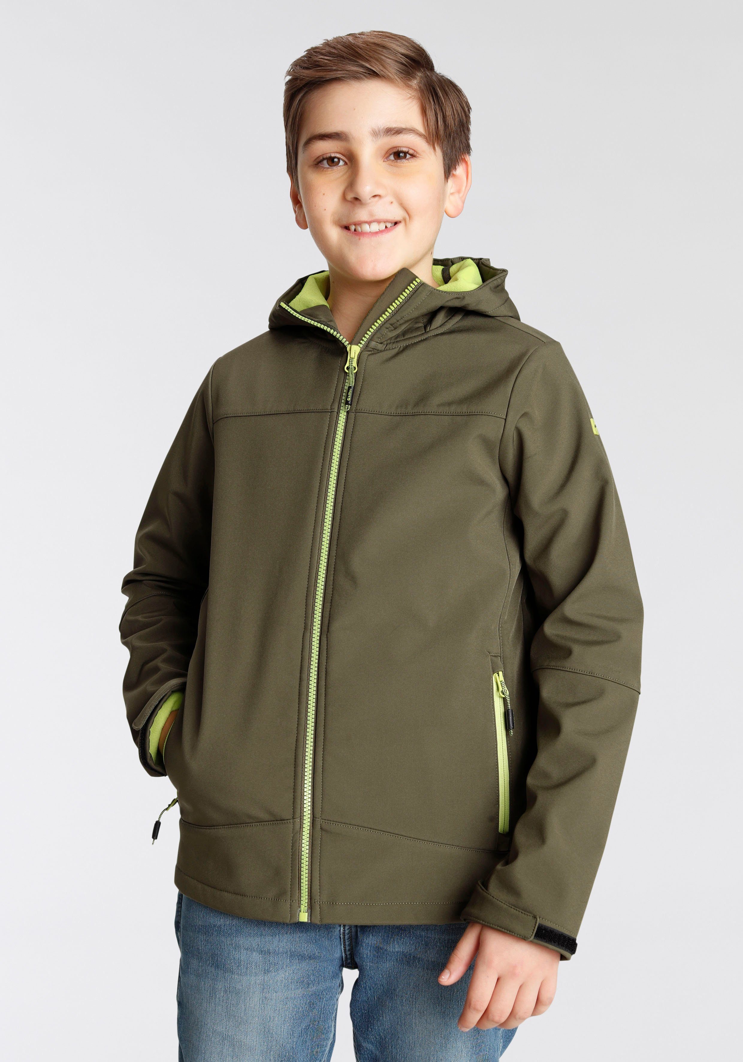 Killtec Softshelljacke Atmungsaktiv & Wasserabweisend & Windabweisend khaki