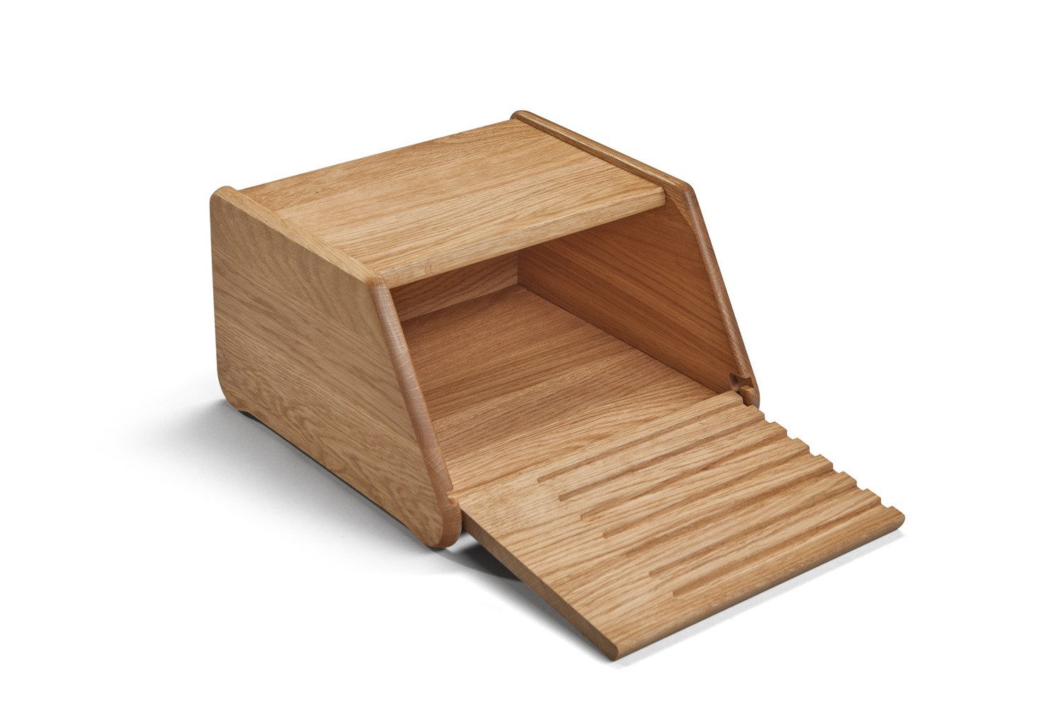 BREKA Brotkasten BREKA Brotkasten mit abnehmbarem Deckel Eiche klein, Holz