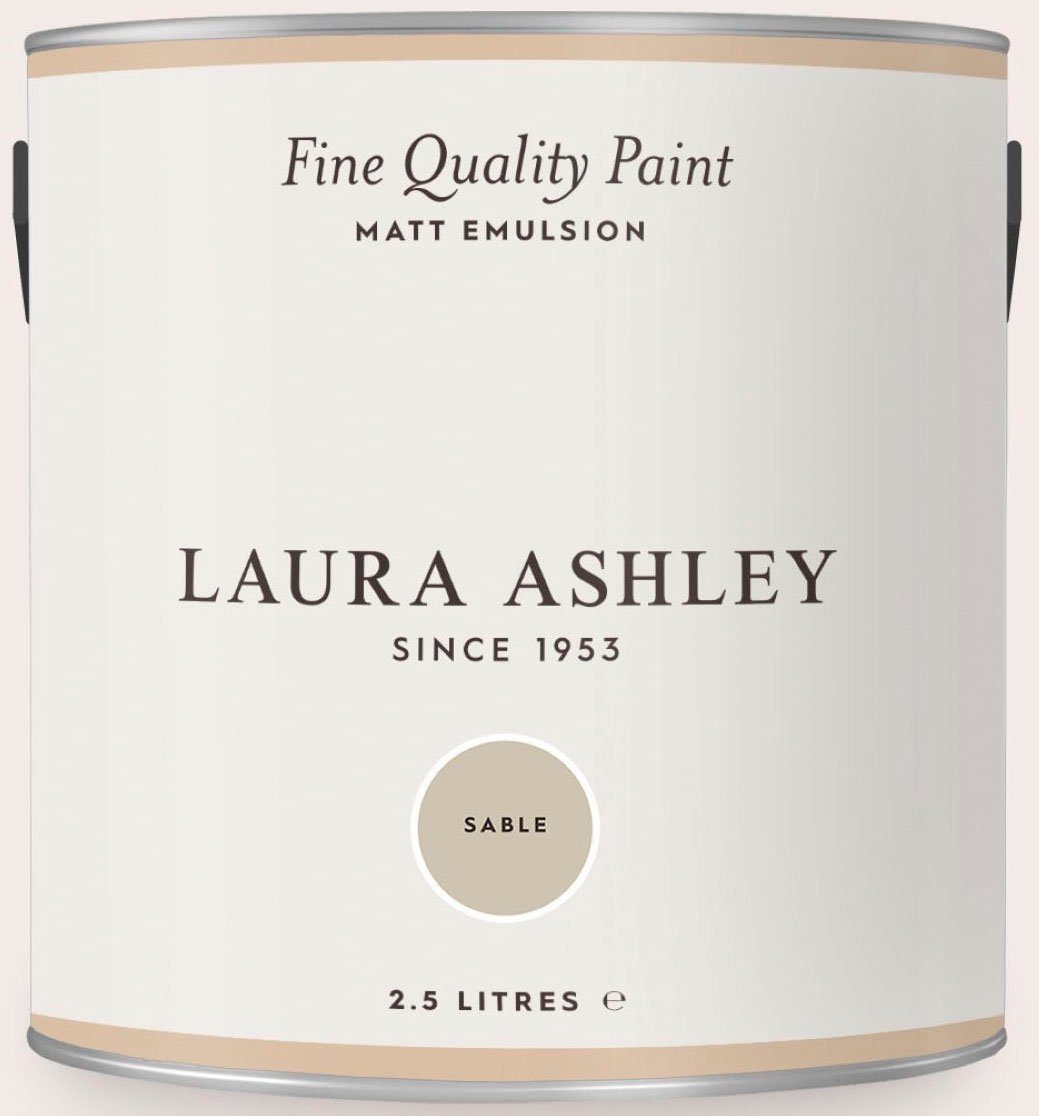 LAURA ASHLEY Wandfarbe Fine Quality Paint MATT EMULSION natural shades, matt, 2,5 L Sable