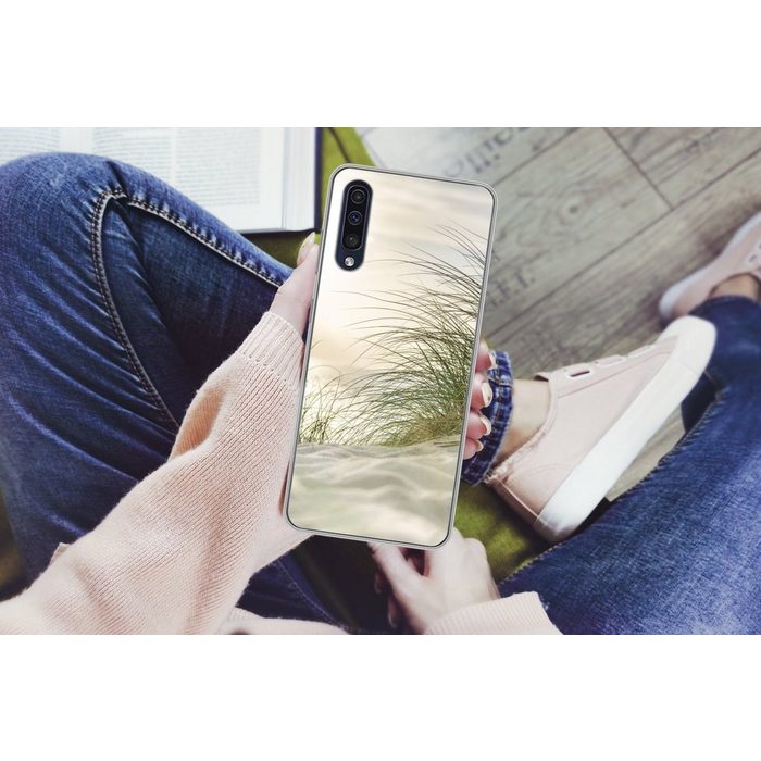 MuchoWow Handyhülle Dünen - Watteninseln - Wasser Handyhülle Samsung Galaxy A30s Smartphone-Bumper Print Handy