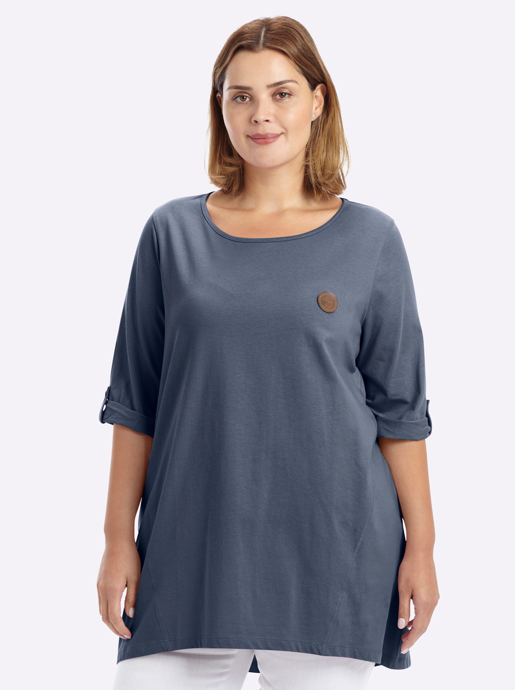 Sheego T-Shirt Longshirt 3/4-Arm