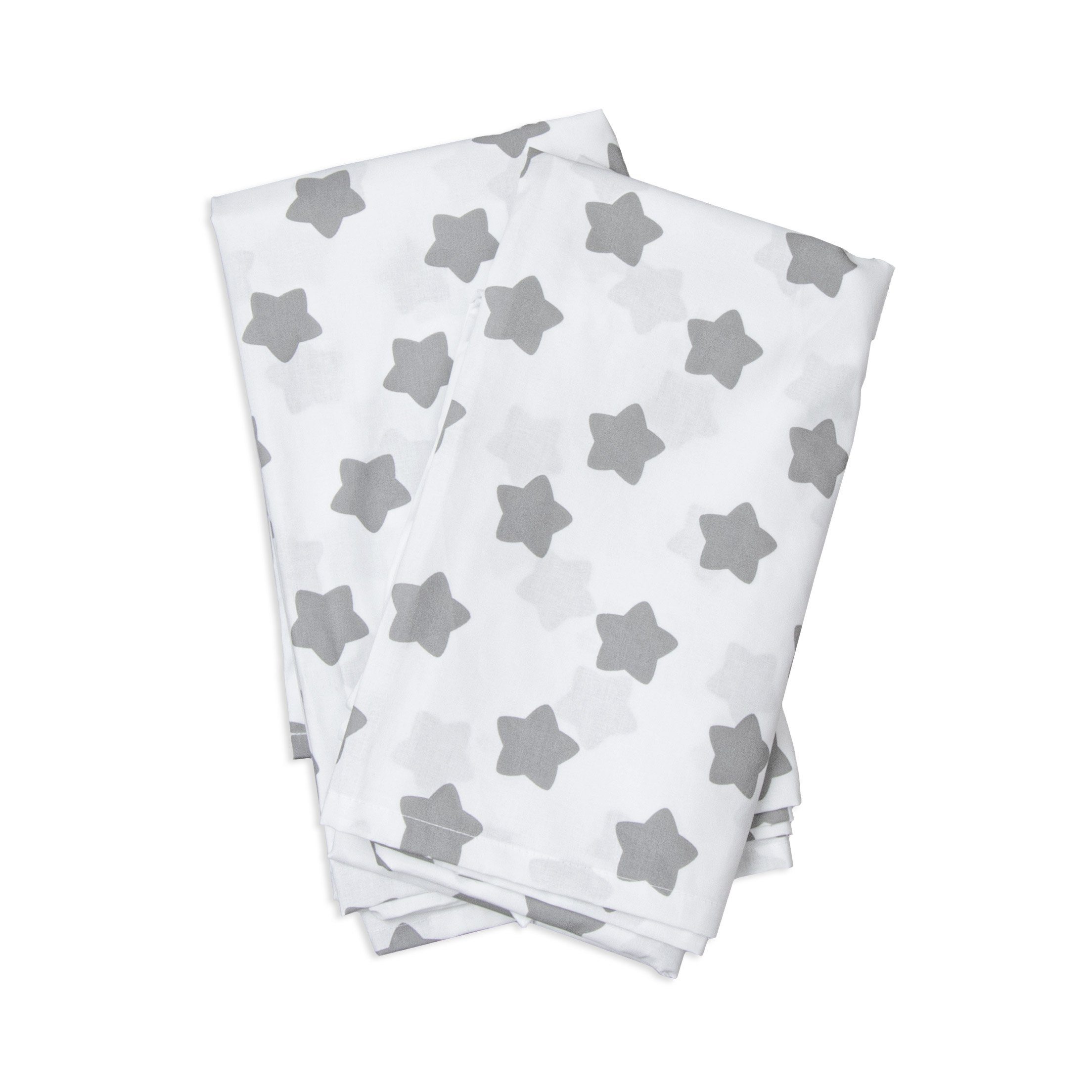 Puckdaddy GmbH Betthimmel Vorhang-Set Freya (146x298cm) mit Sterne-Muster