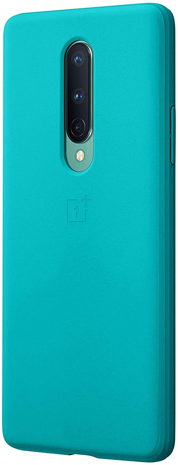 OnePlus Smartphone-Hülle Original OnePlus 8 Sandstone 6,55" Bumper Case 5431100138 Cyan 16,64 cm (6,55 Zoll)