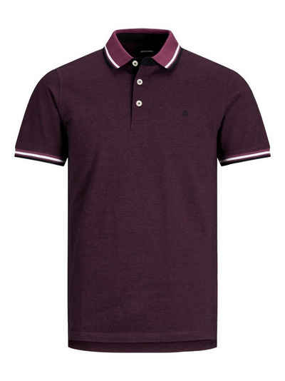 Jack & Jones Poloshirt Polo Shirt JJEPAULOS Sommer Hemd Kragen Pique Cotton (1-tlg) 3613 in Violett