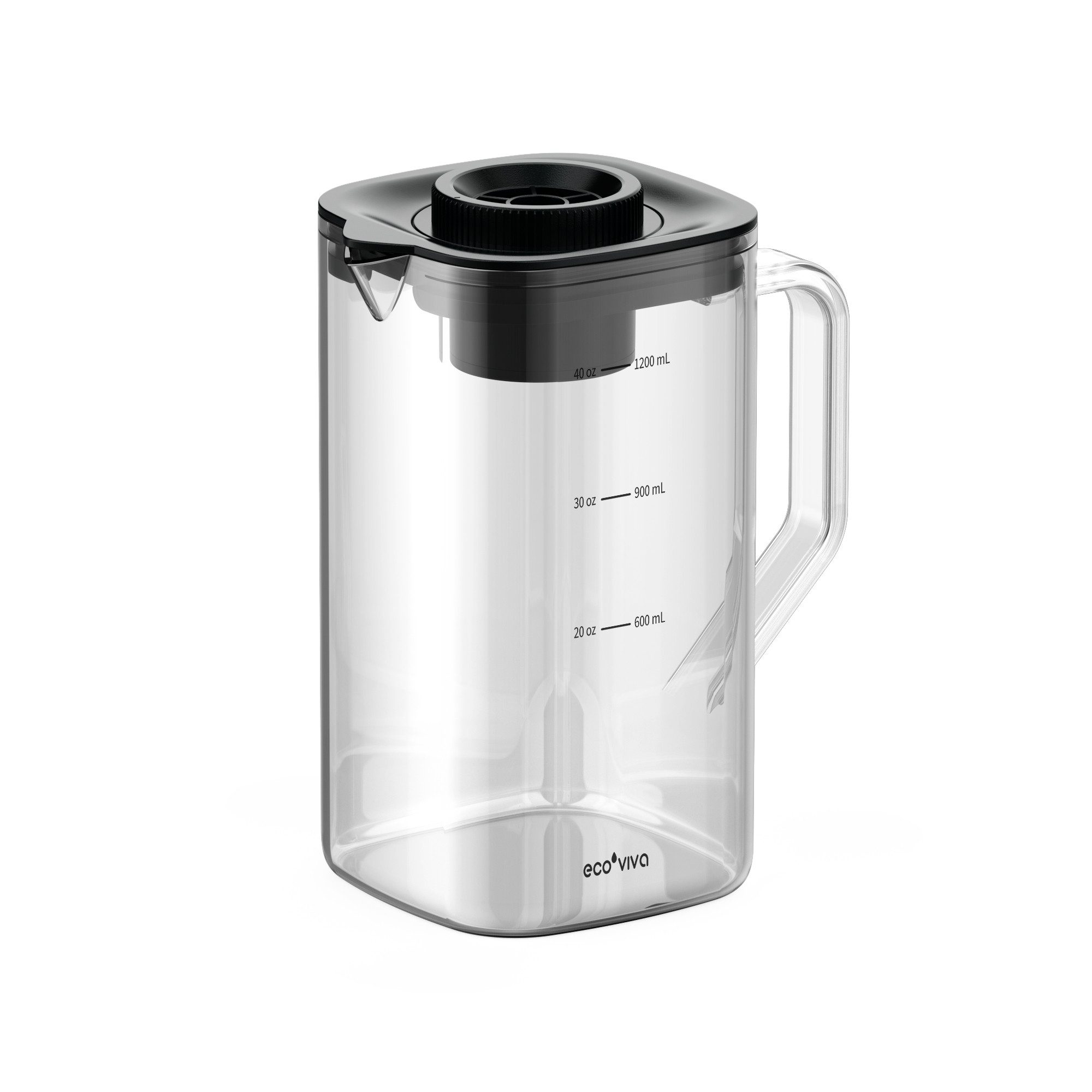 Ecoviva Wasserfilter MATE5 Glas-Teekanne, Zubehör für MATE5 Auftisch UV Umkehrosmoseanlage