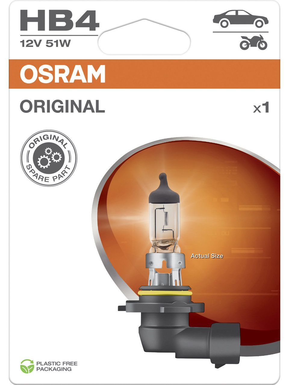 Osram KFZ-Ersatzleuchte Osram Scheinwerferlampe HB4 Original 2.0