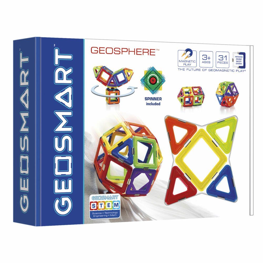 Smart Games Geosmart Geosphere Magnetspielbausteine, (31 St)