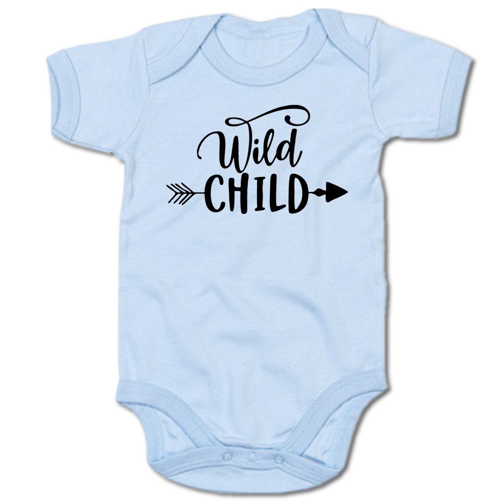 G-graphics Kurzarmbody Baby Body - Wild Child mit Spruch / Sprüche • Babykleidung • Geschenk zur Geburt / Taufe / Babyshower / Babyparty • Strampler