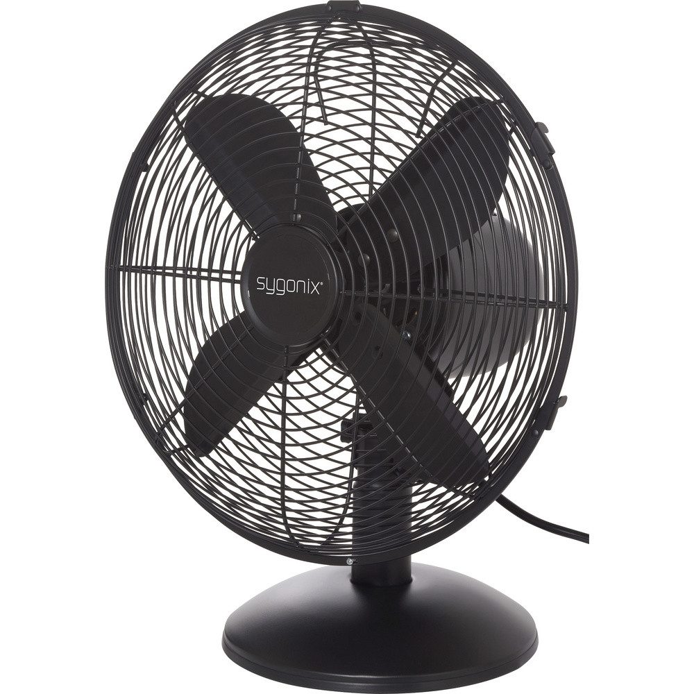 Sygonix Bodenventilator Sygonix Tischventilator 35 W (x H) 335 mm x 400 mm Schwarz Oszilli, 33.50 cm Durchmesser