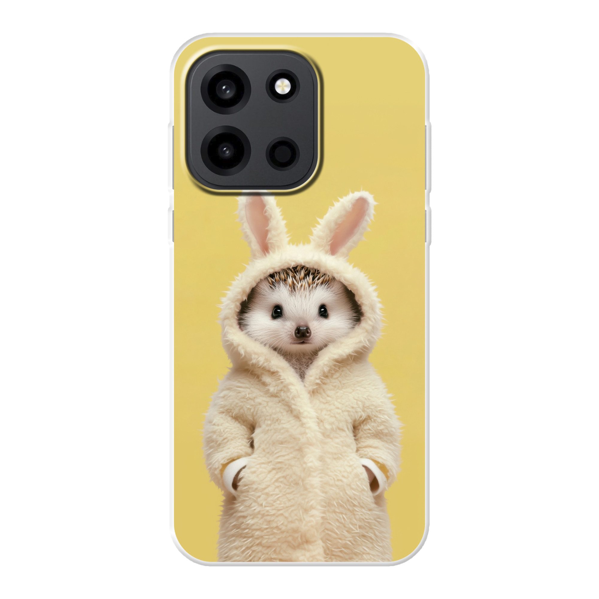 MuchoWow Handyhülle für OnePlus Turbo 6 5G Igel - Osterhase - Kostüm, Handy Case, Silikon, Bumper Case Dünn