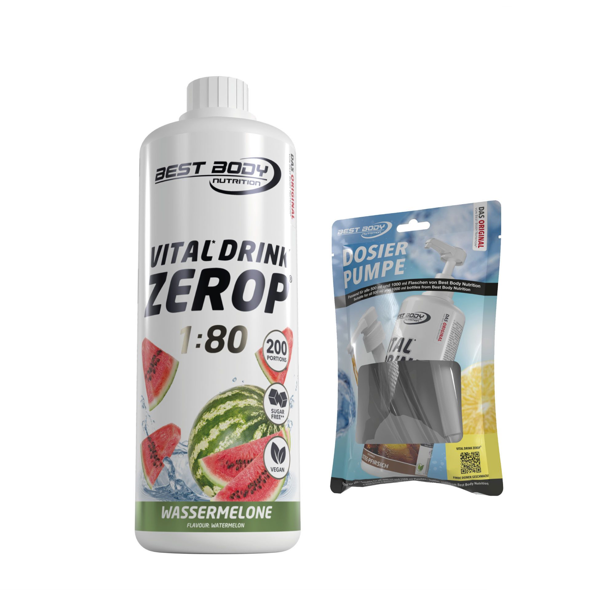 Best Body Nutrition 1 L Vital Drink Zerop Bundle Flüssigkeit, Getränk